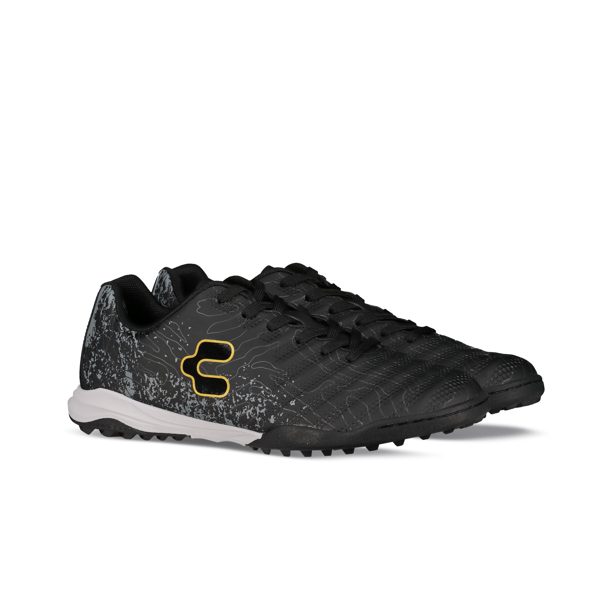 Black Gold Soccer Turf Shoes for Men Charly Hotcross 4.0 TF