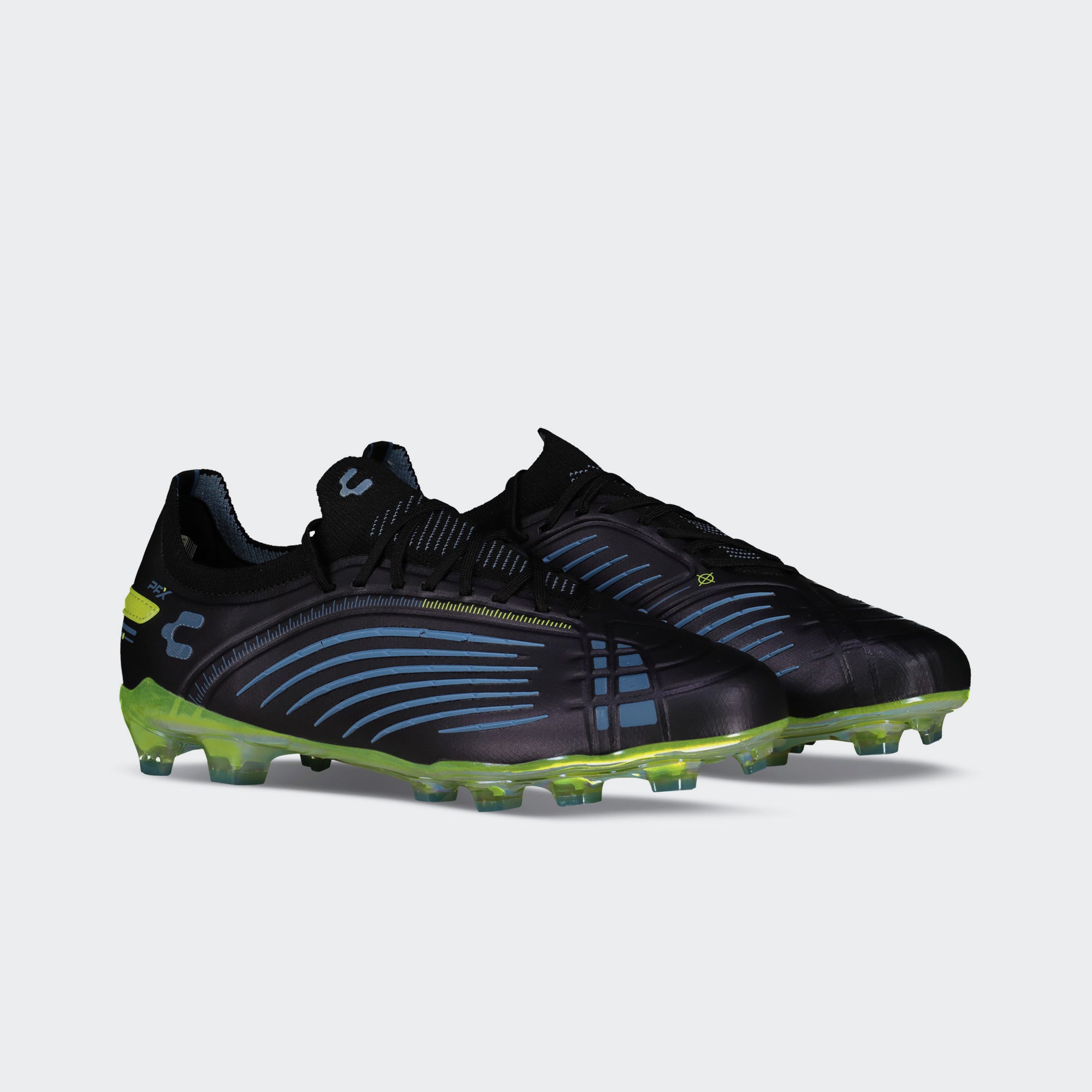 Black Yellow Sport Soccer Cleats for Men Charly Stingr PFX