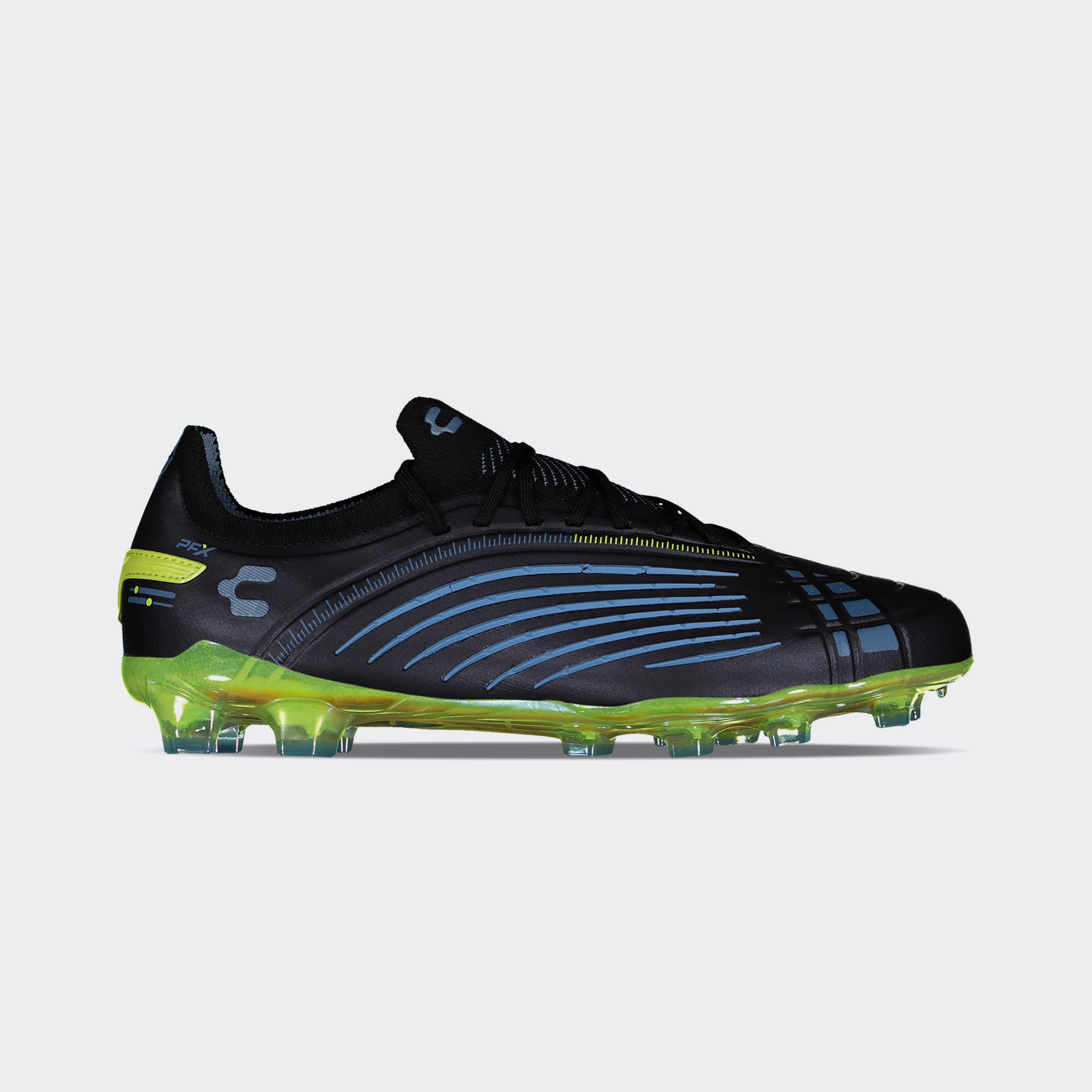 Black Yellow Sport Soccer Cleats for Men Charly Stingr PFX