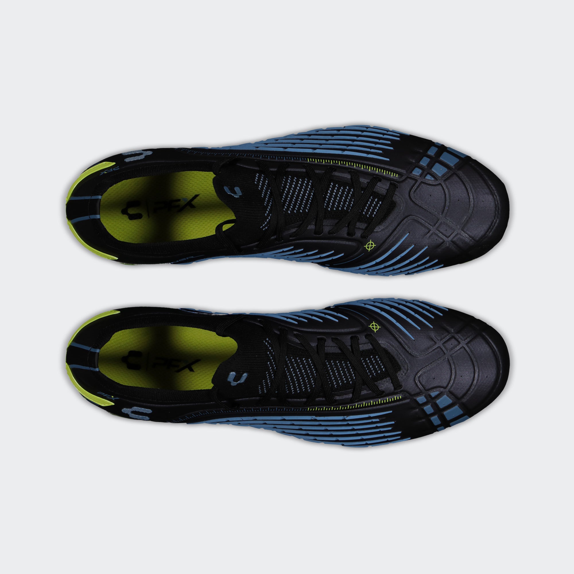 Black Yellow Sport Soccer Cleats for Men Charly Stingr PFX