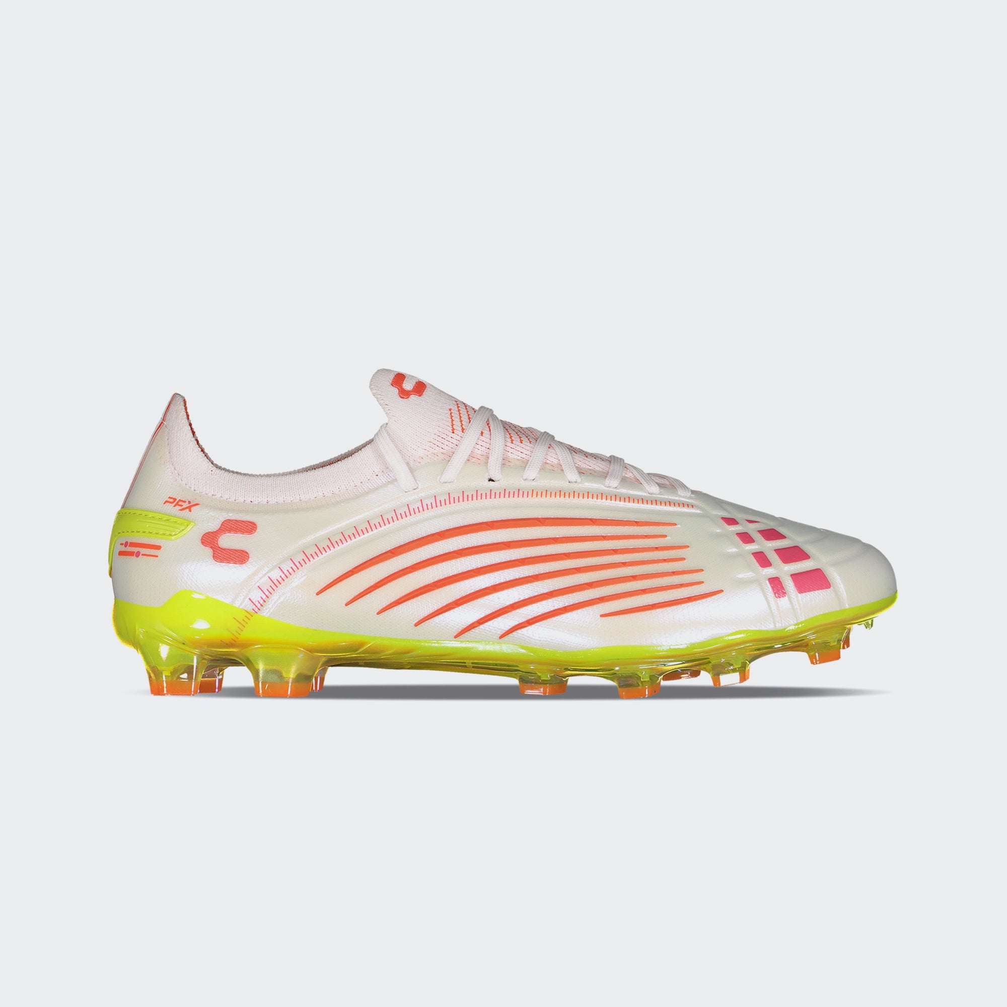 White Green Sport Soccer Cleats for Men Charly Stingr PFX