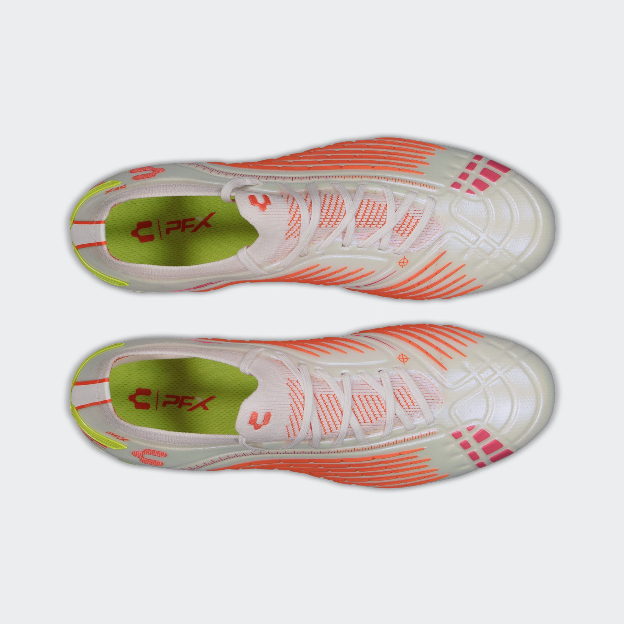 White Green Sport Soccer Cleats for Men Charly Stingr PFX