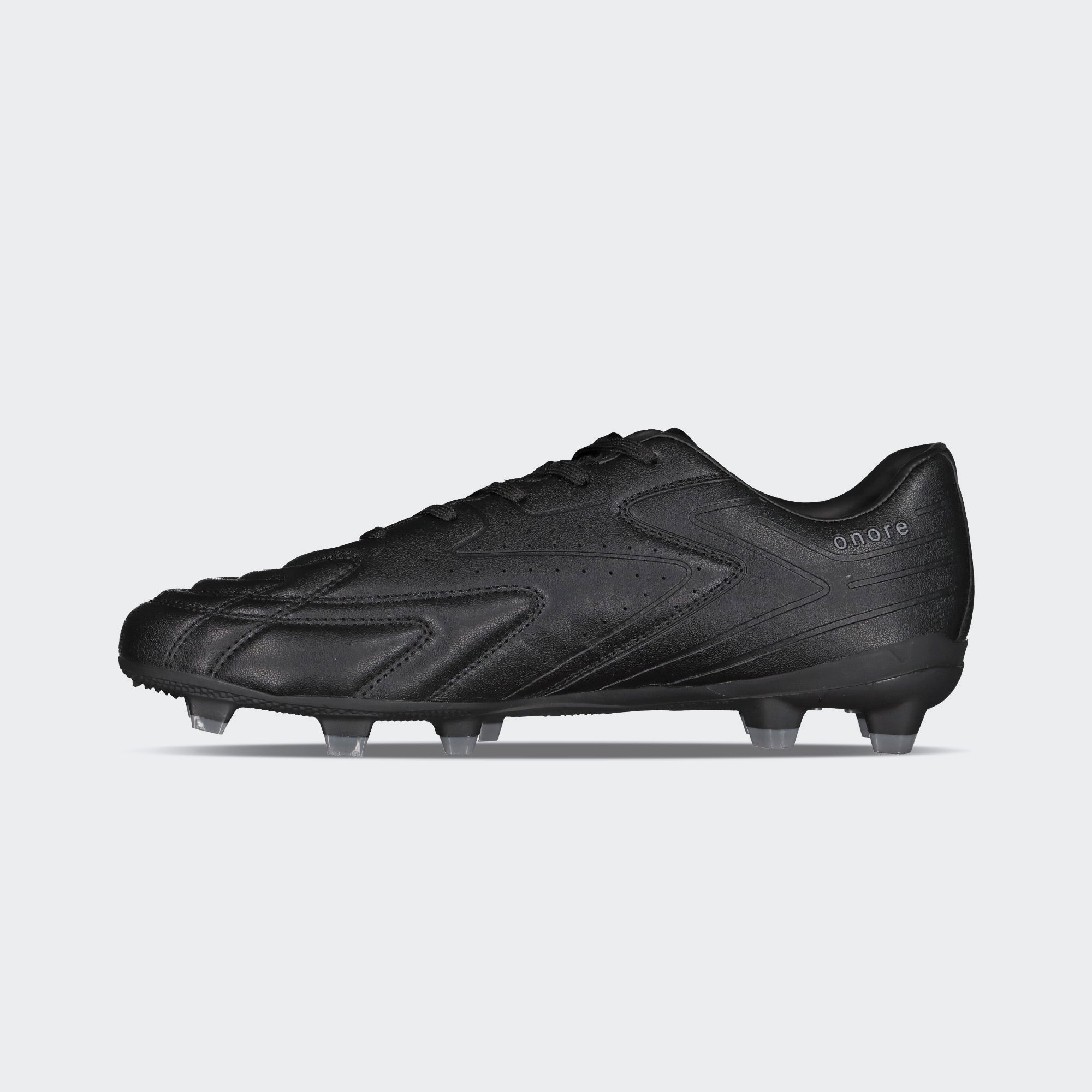 Black Oxford Sport Soccer Cleats for Men Charly Onore