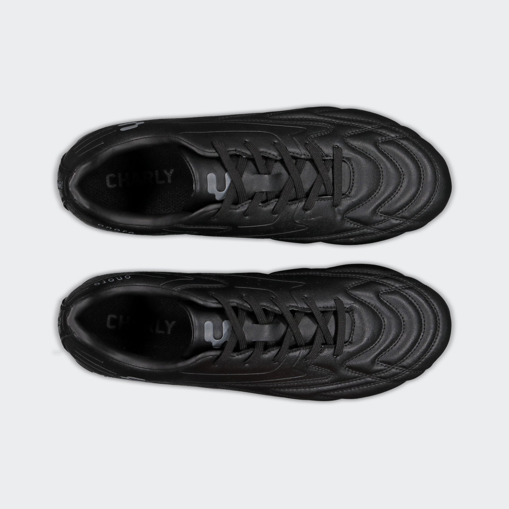 Black Oxford Sport Soccer Cleats for Men Charly Onore