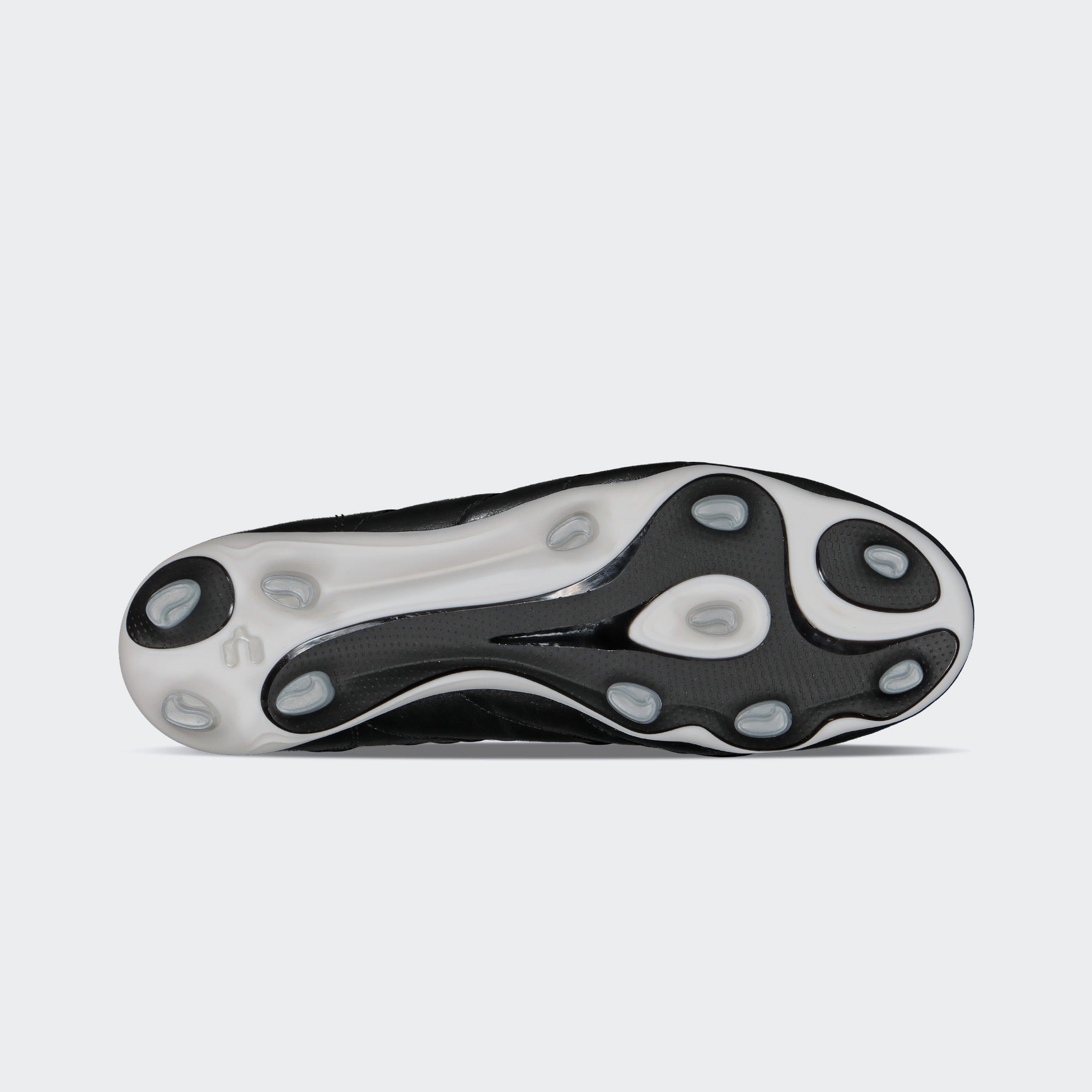 Black White Sport Soccer Cleats for Men Charly Stitch