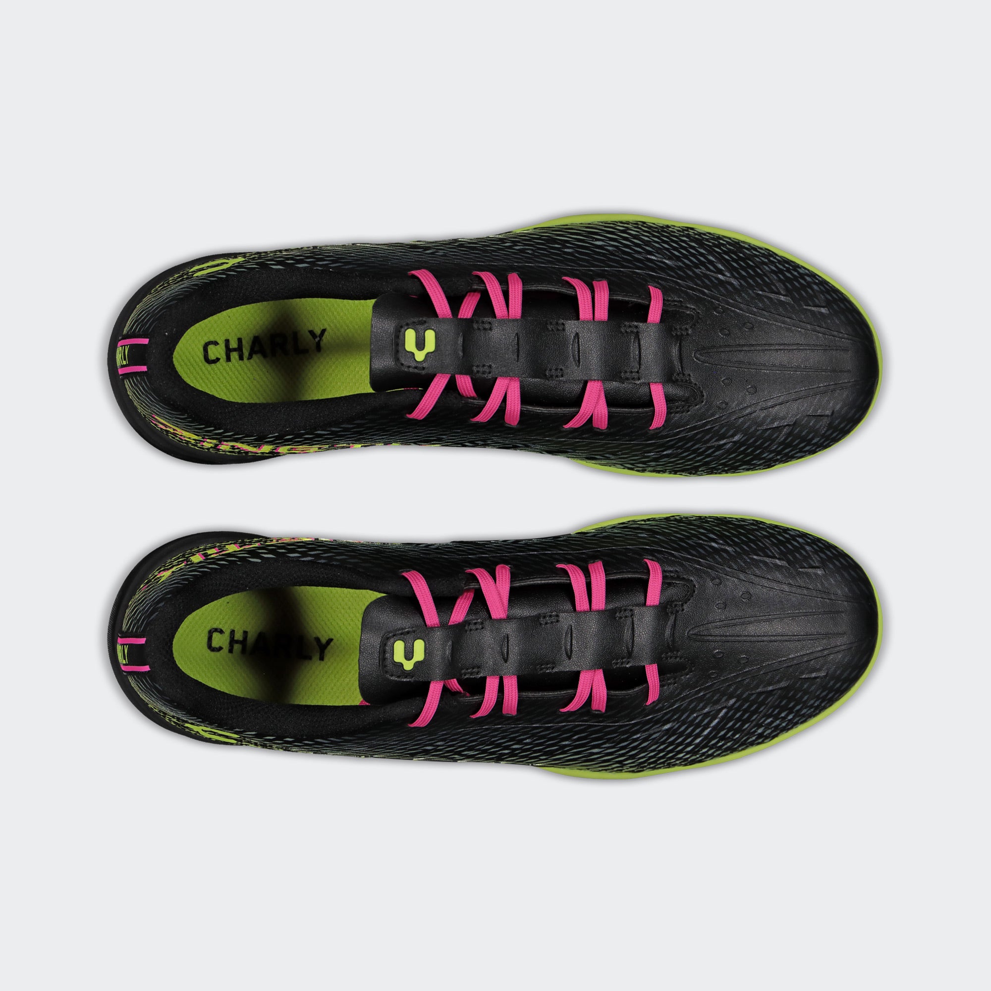 Black Fiusha Sport Soccer Turf Shoes for Men Charly Zinetik TF