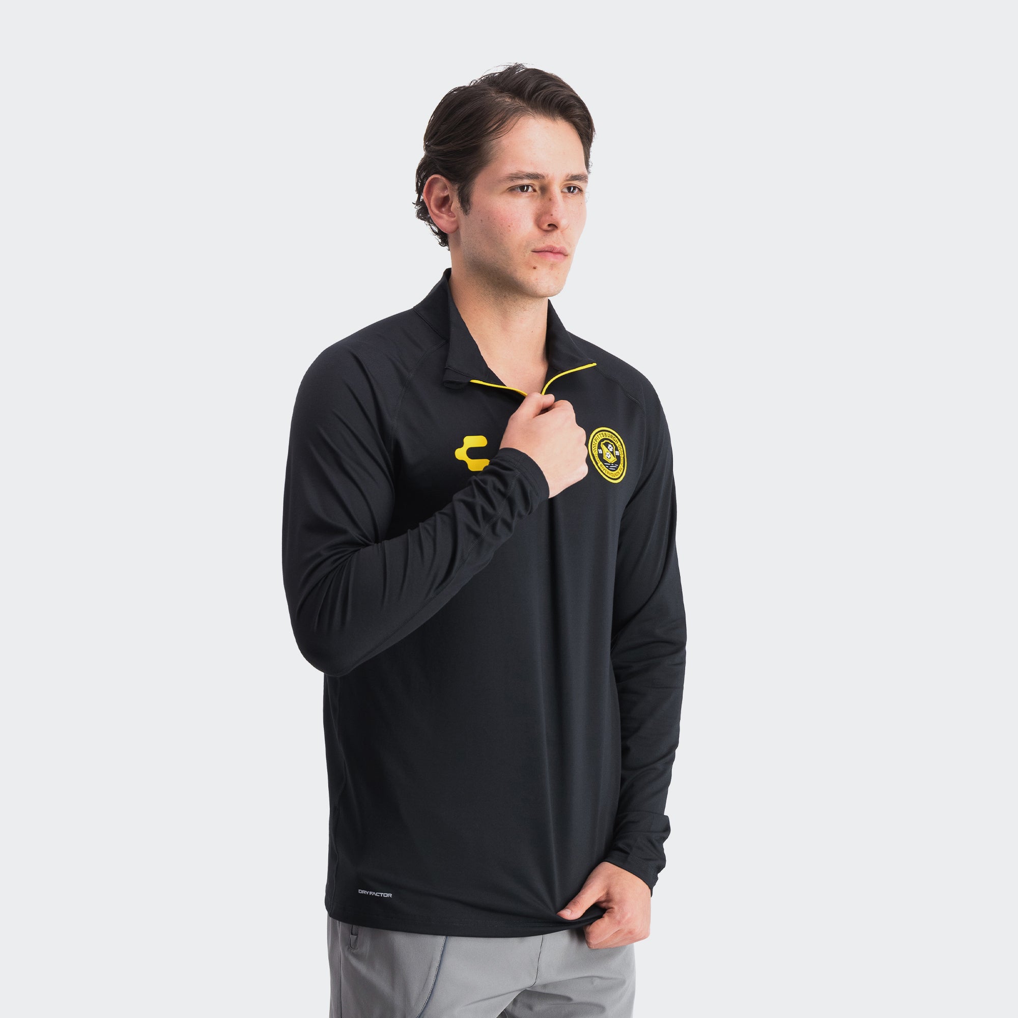 Black Yellow Pittsburgh Pullover for Men Charly Sport Gear