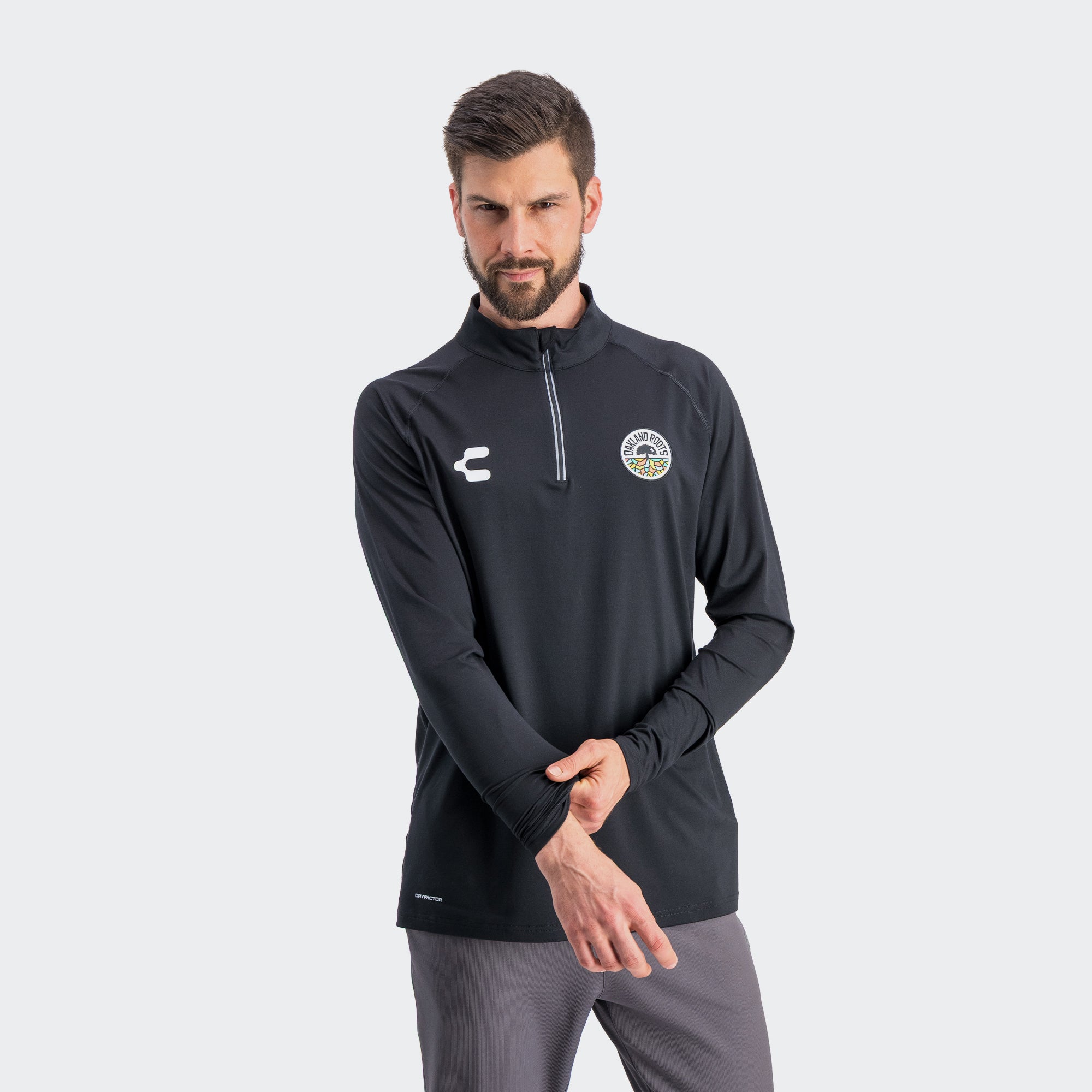 Black Oakland Roots Pullover for Men Charly Sport Gear