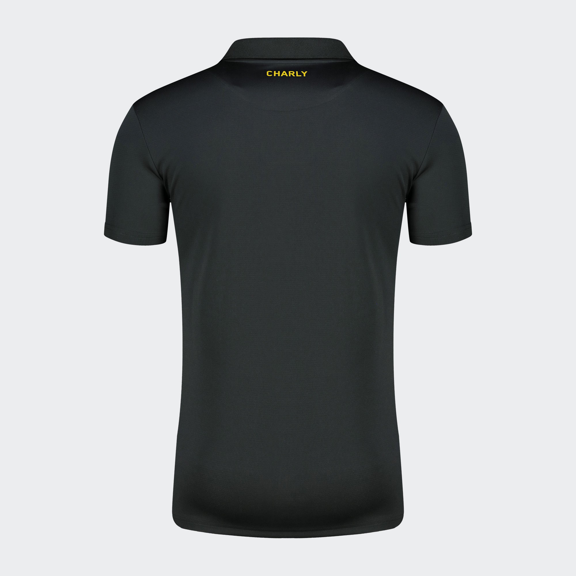 Black Yellow Pittsburgh Polo T-Shirt for Men Charly Sport Gear