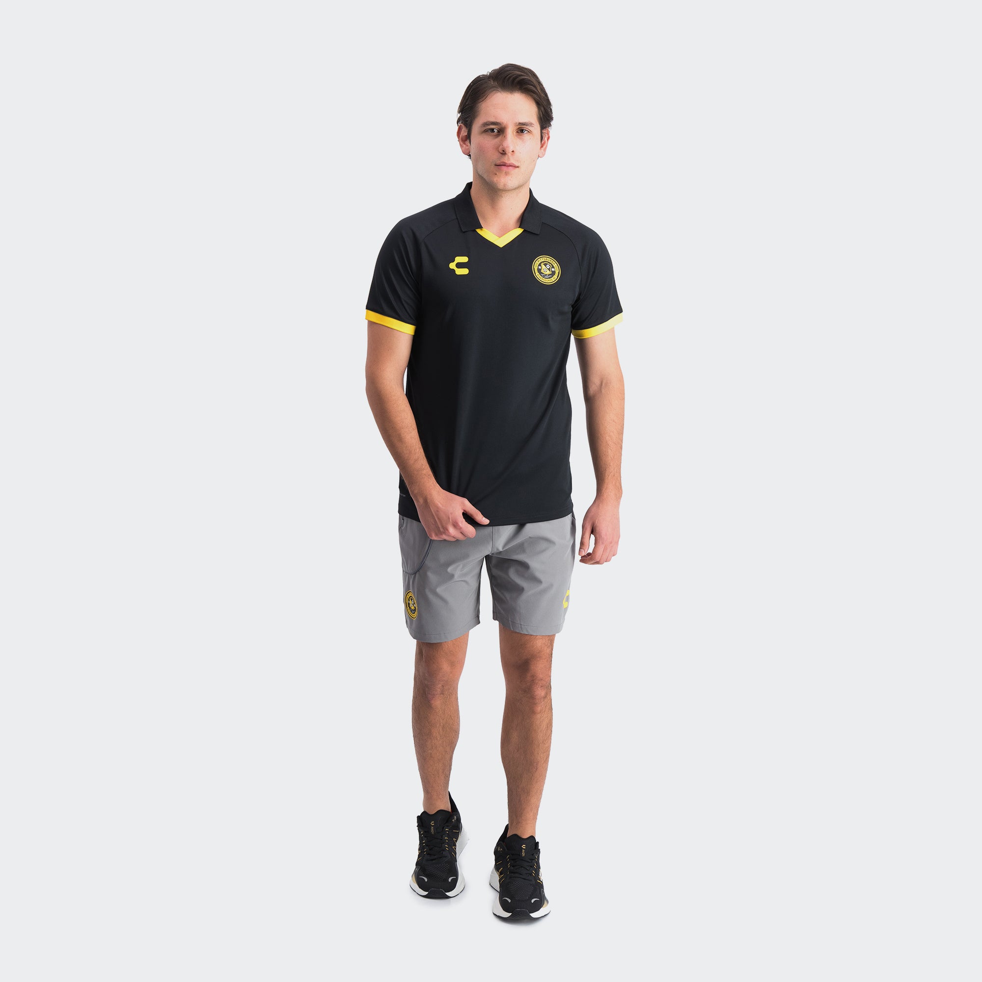 Black Pittsburgh Polo T-Shirt for Men Charly Sport Gear