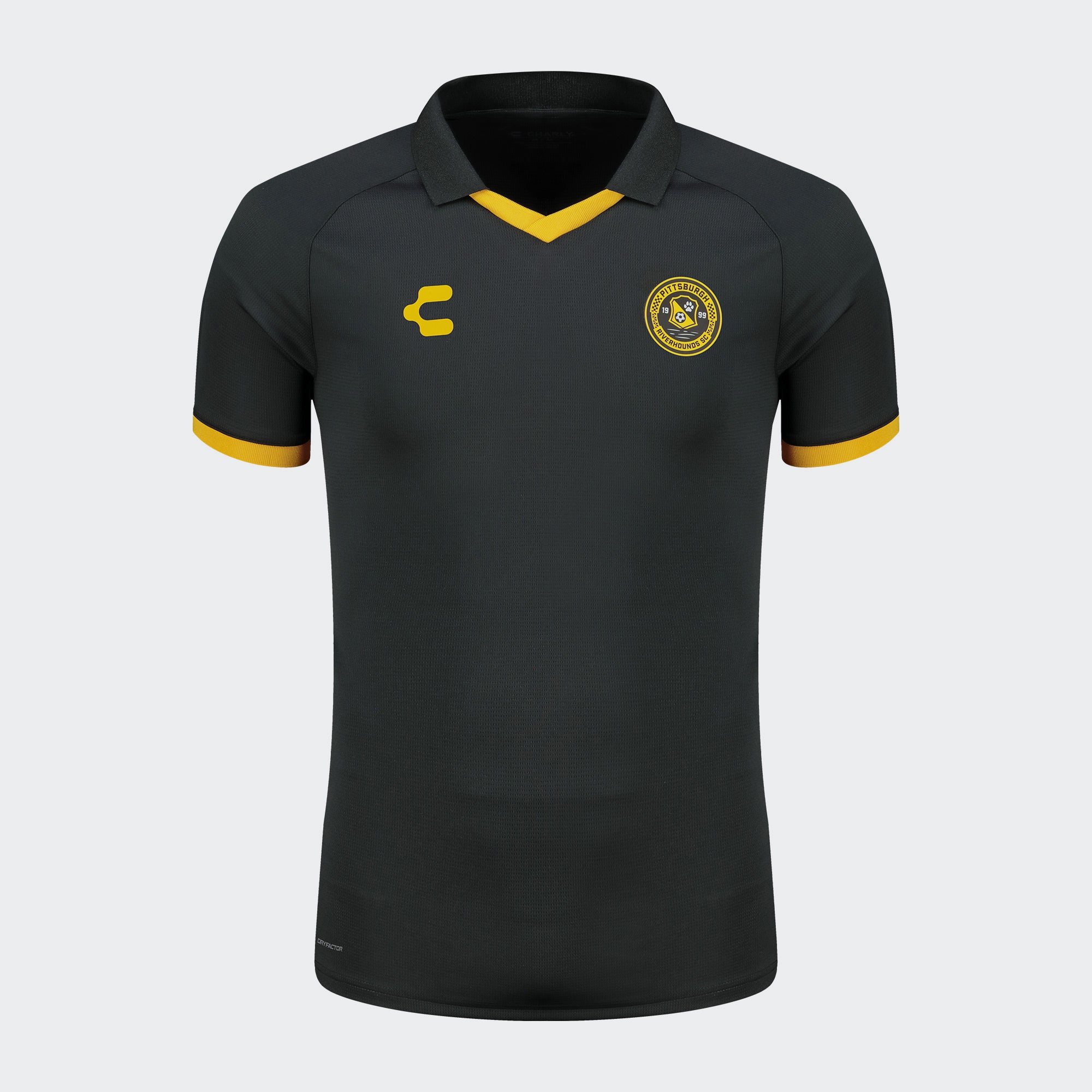 Black Pittsburgh Polo T-Shirt for Men Charly Sport Gear