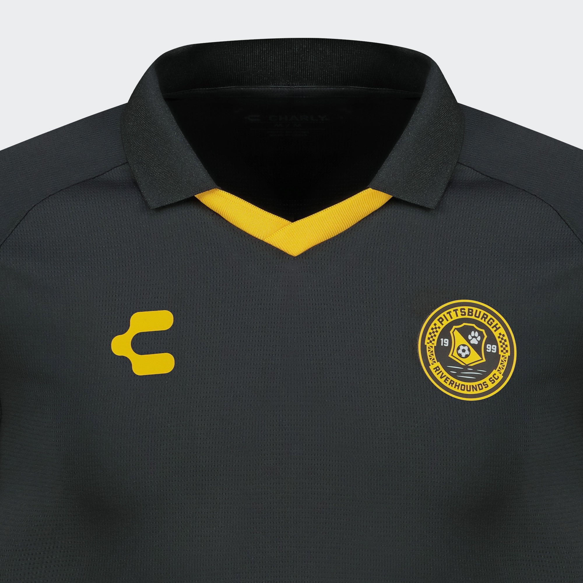 Black Pittsburgh Polo T-Shirt for Men Charly Sport Gear
