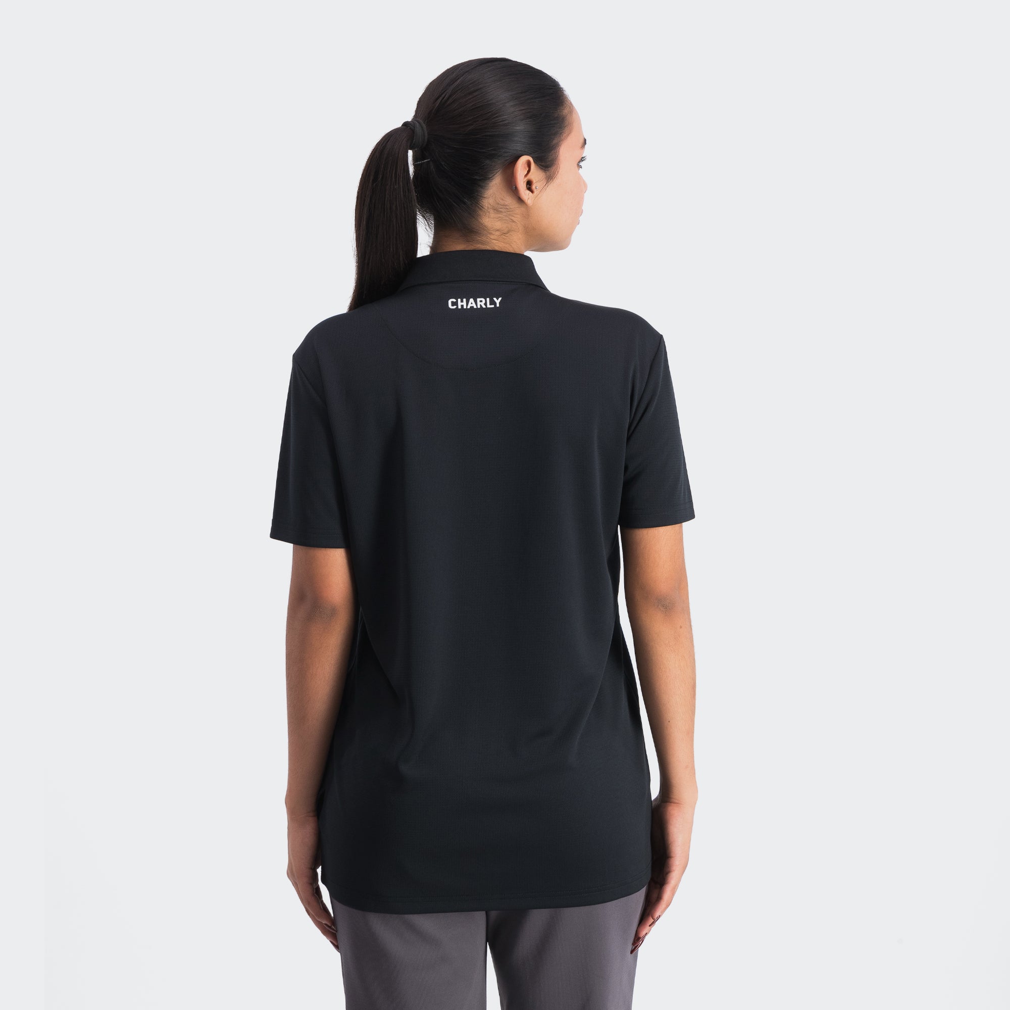 Black Oakland Soul Polo T-Shirt Charly Sport Gear