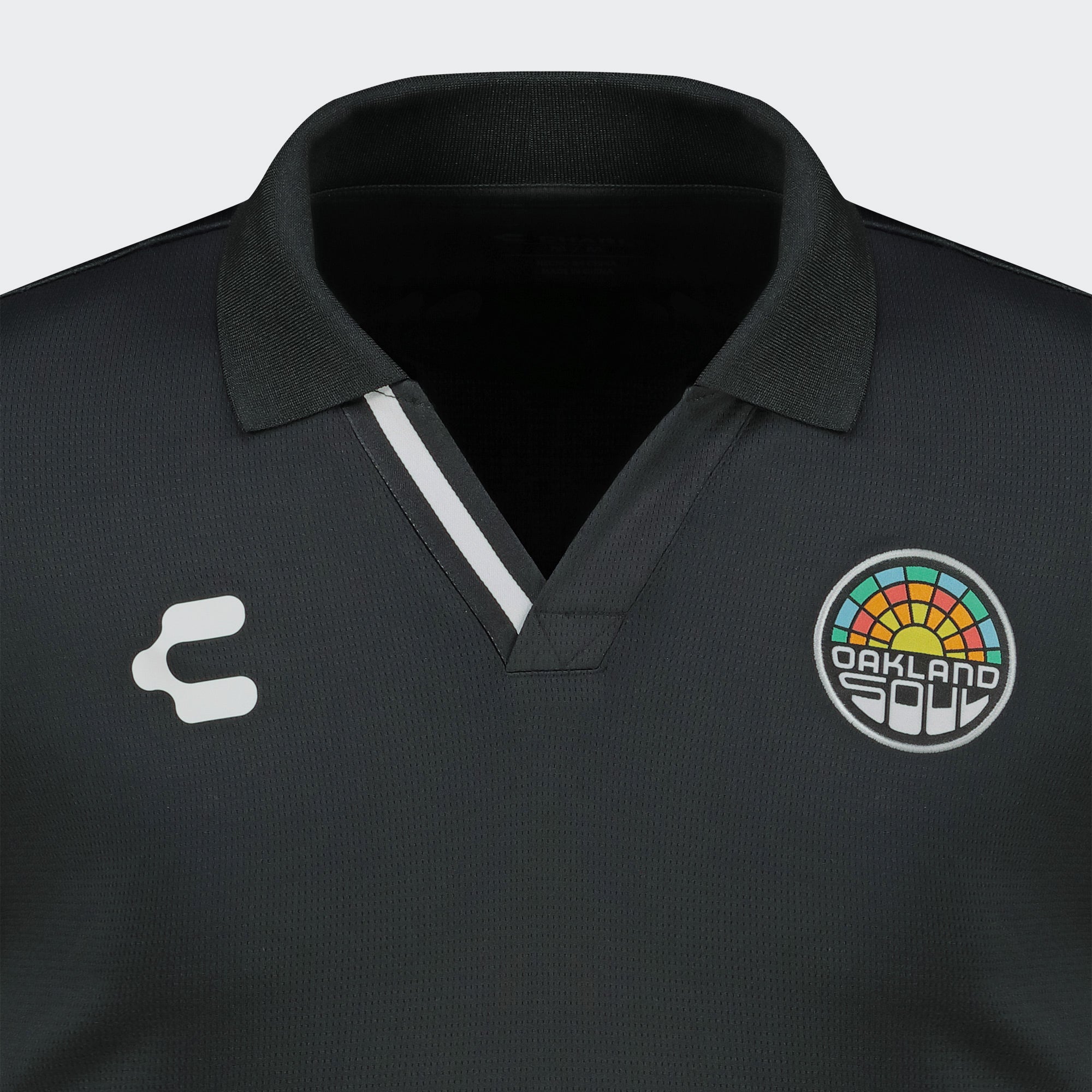 Black Oakland Soul Polo T-Shirt Charly Sport Gear