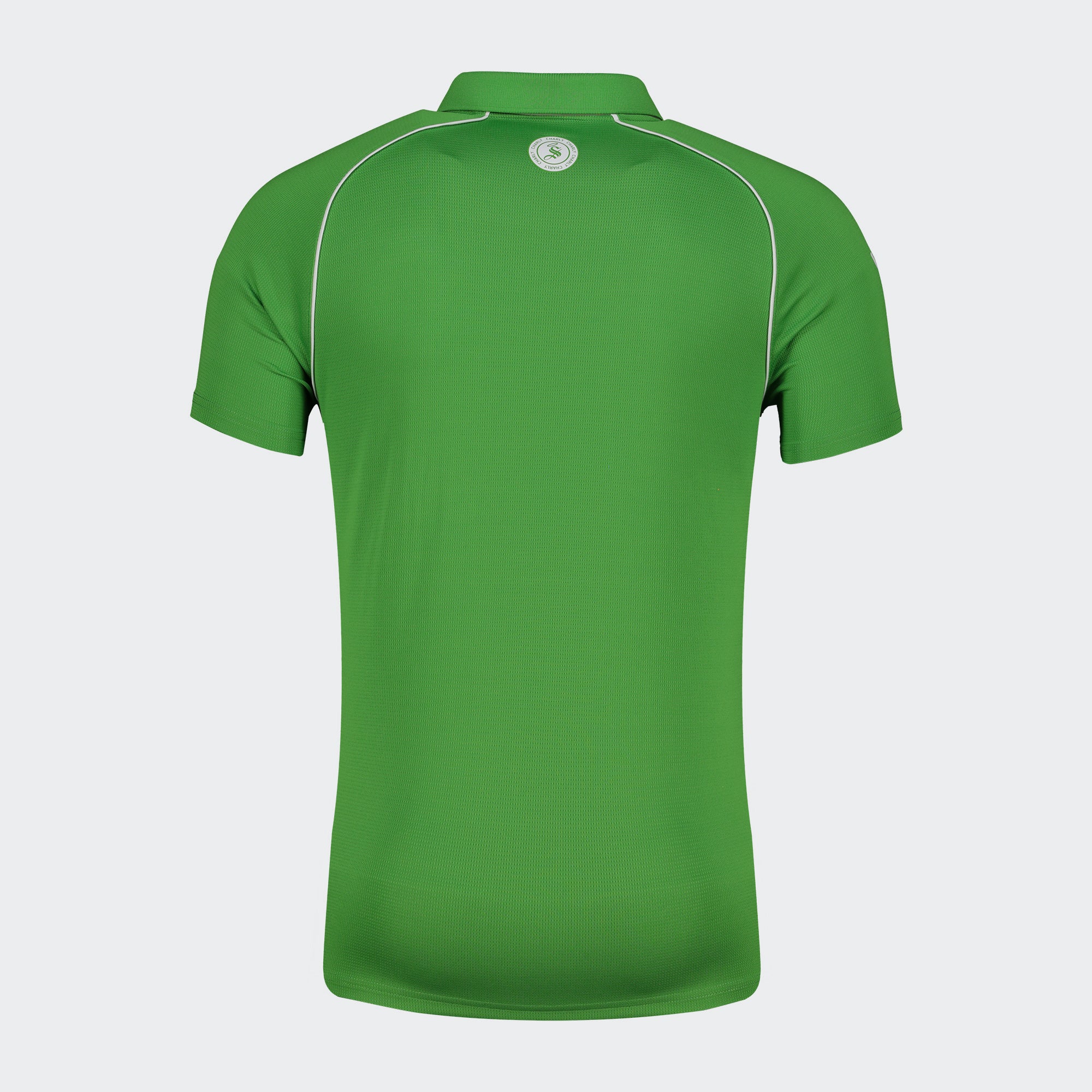 Green Santos 25-26 Polo T-Shirt with Zipper for Men Charly Sport Soccer Gear