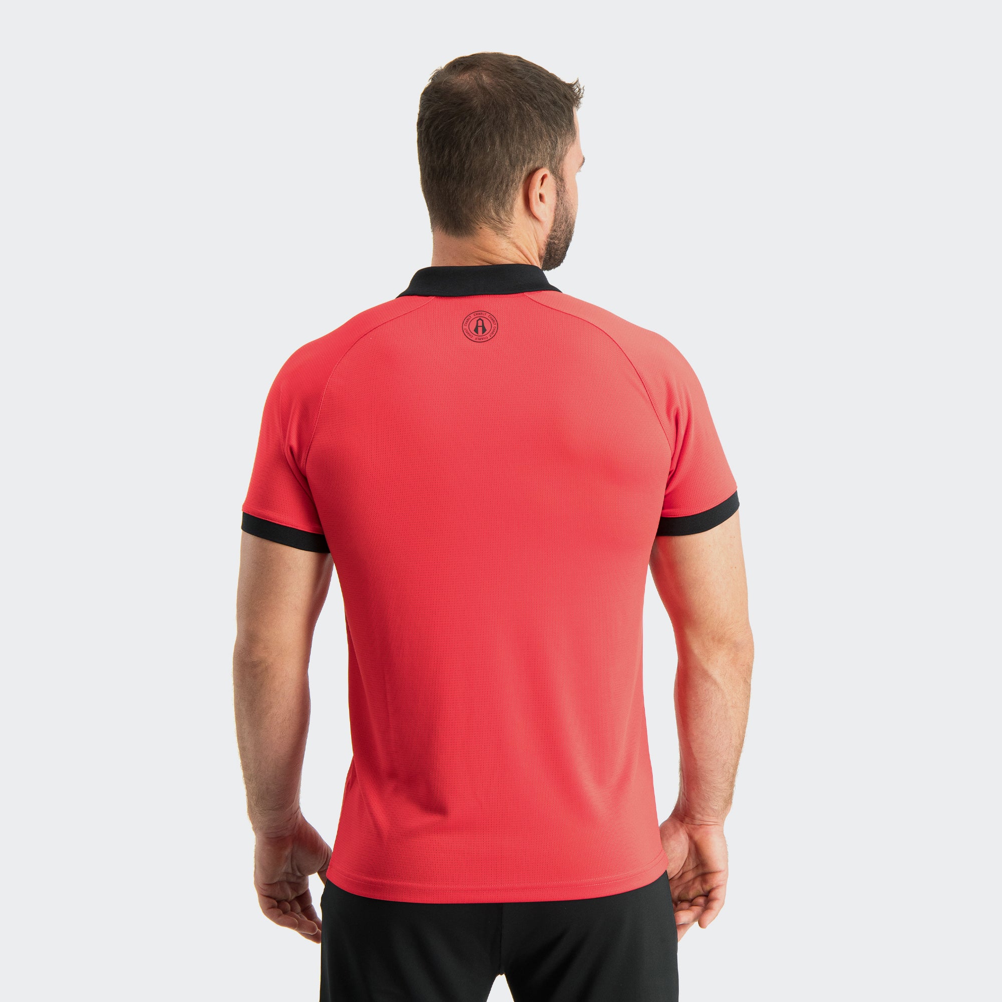 Red Atlas 25-26 Polo T-Shirt for Men Charly Soccer Gear