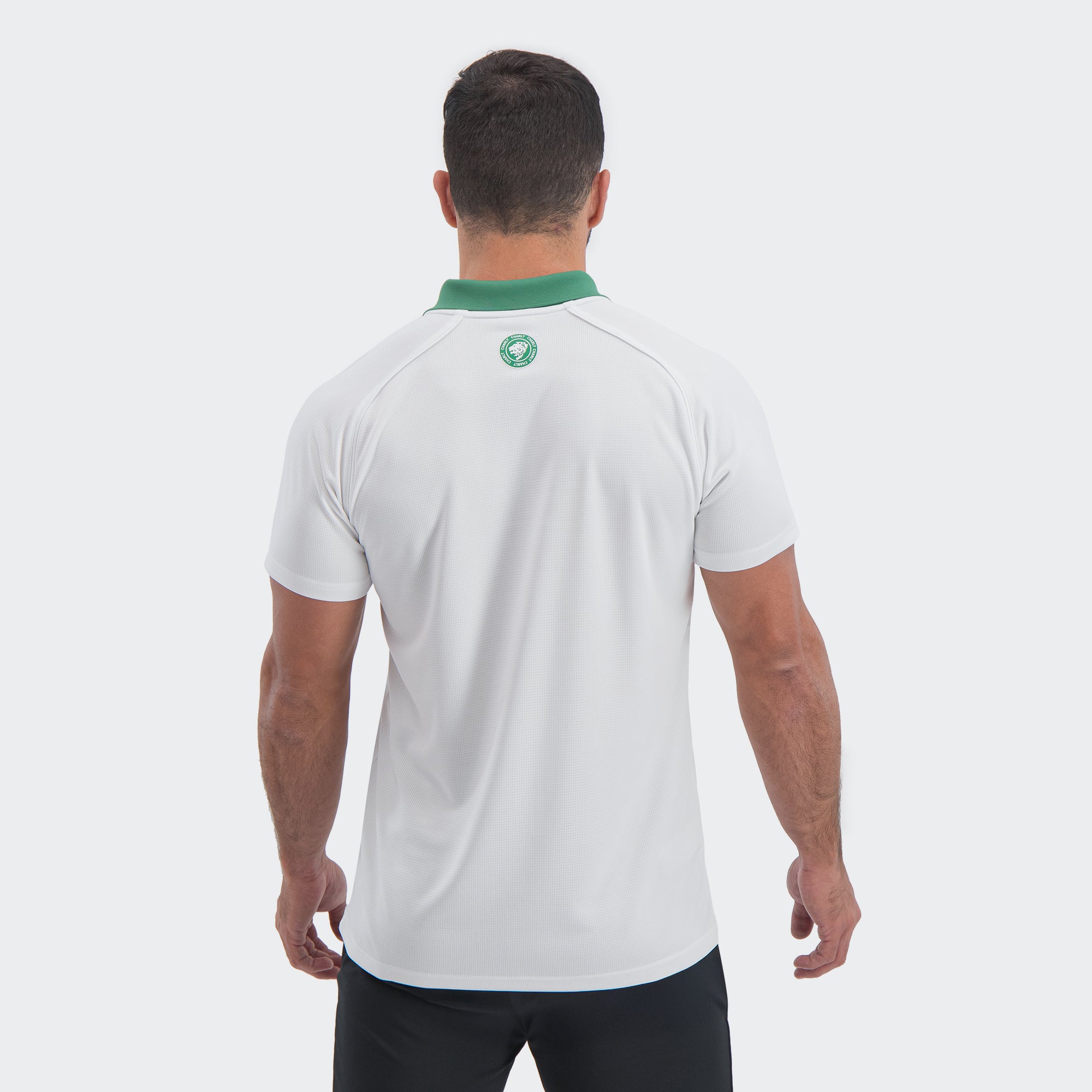 White León 25-26 Polo T-Shirt with Zipper for Men Charly Sport Soccer Gear