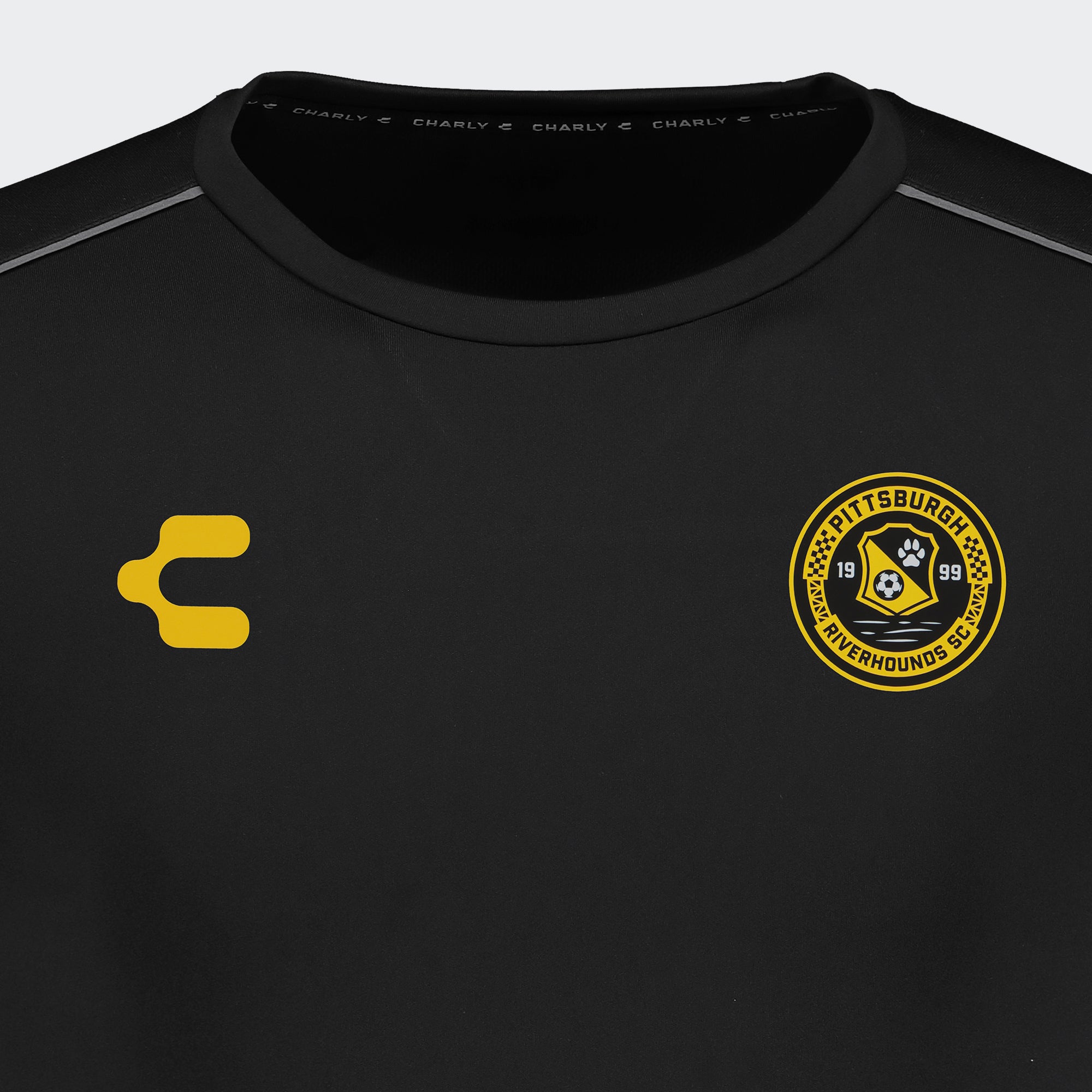 Black Yellow Pittsburgh Long Sleeve T-Shirt for Men Charly Sport Gear