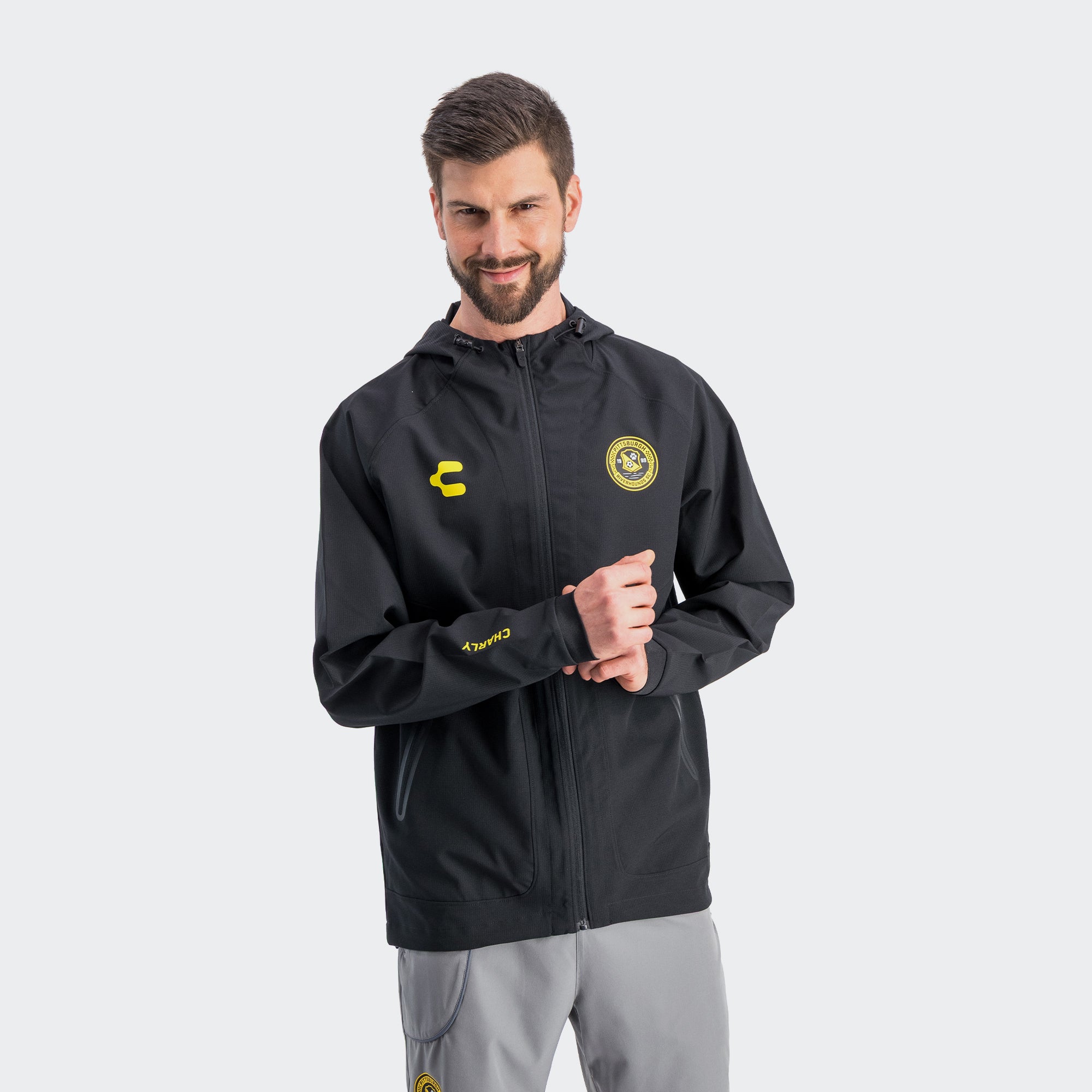 Black Yellow Pittsburgh Jacket for Men Charly Sport Gear