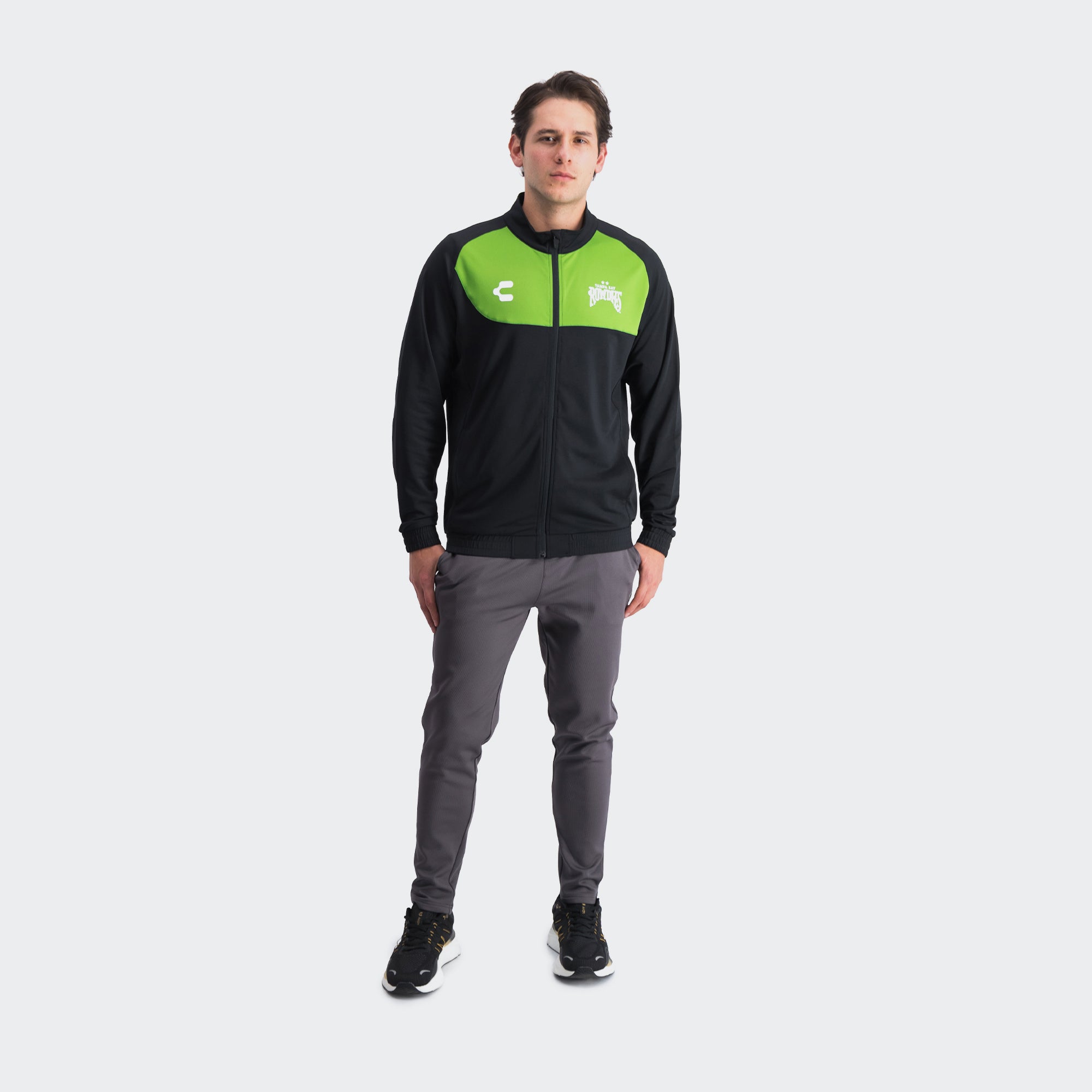 Black Green Tampa Bay Rowdies Jacket for Men Charly Sport Gear