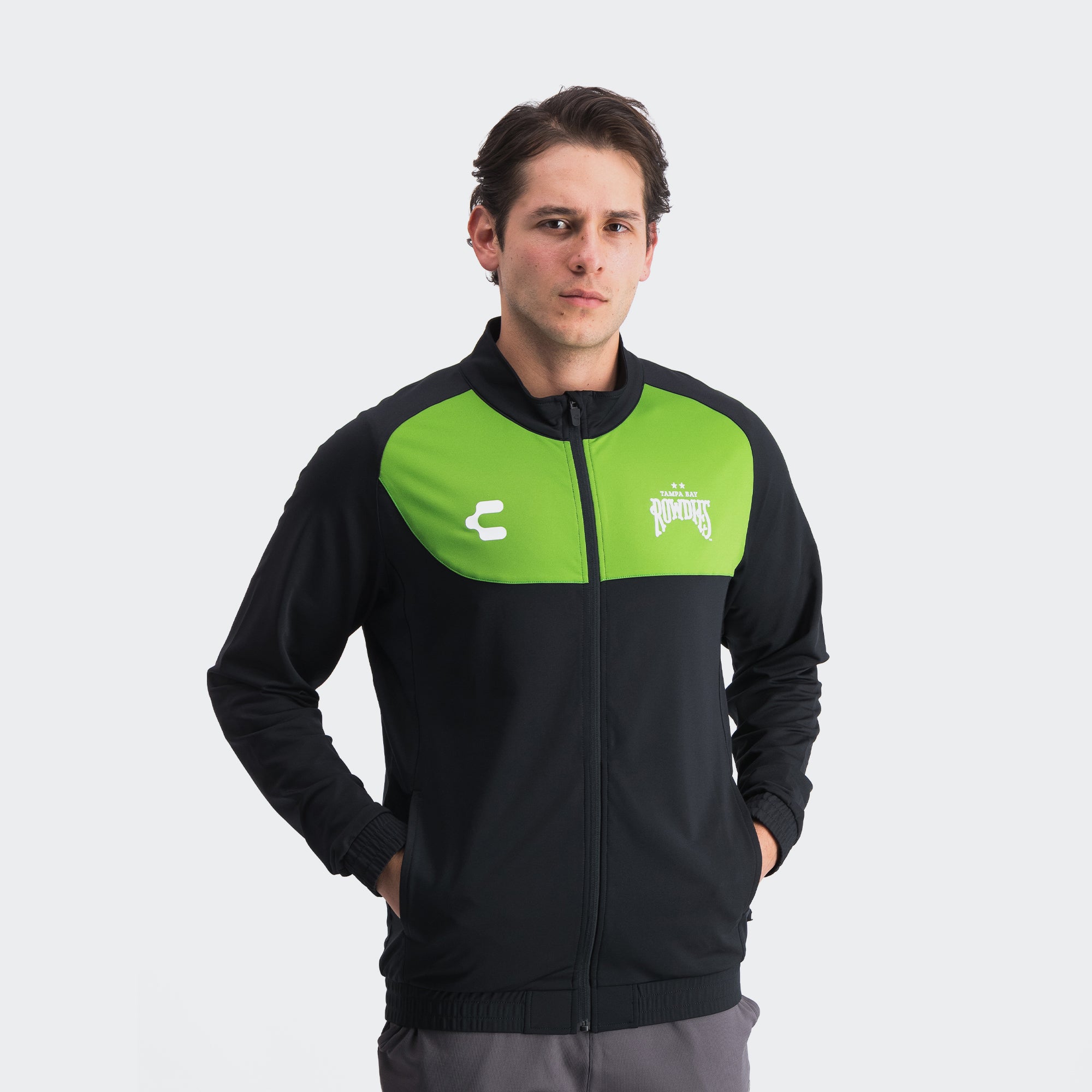 Black Green Tampa Bay Rowdies Jacket for Men Charly Sport Gear