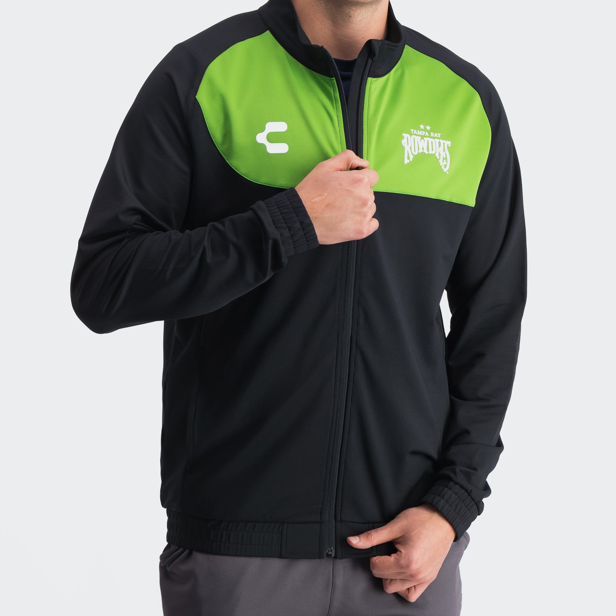 Black Green Tampa Bay Rowdies Jacket for Men Charly Sport Gear
