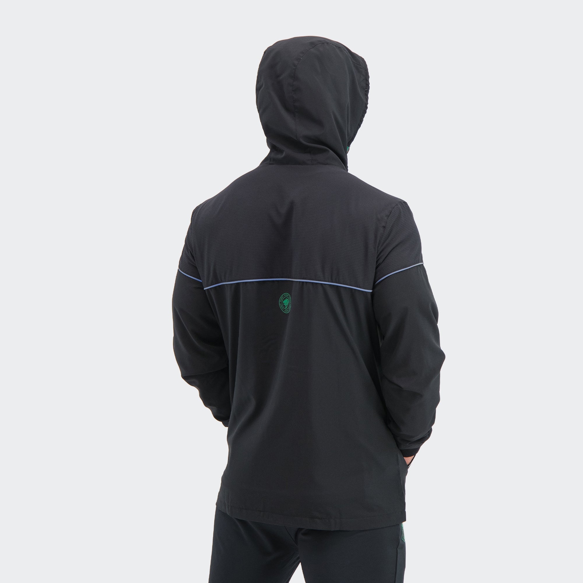 Black León 25-26 Outdoor Jacket for Men Charly Sport Soccer Gear
