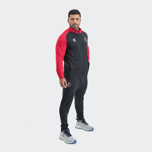 Black Red Atlas 25-26 Training Jacket for Men Charly Sport Soccer