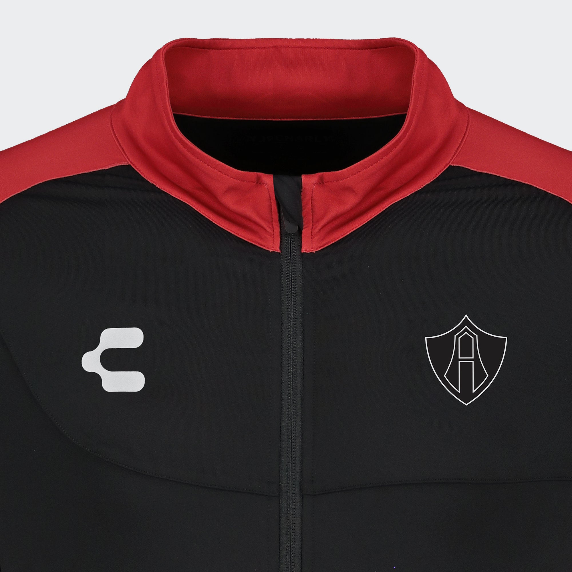 Black Red Atlas 25-26 Training Jacket for Men Charly Sport Soccer Gear