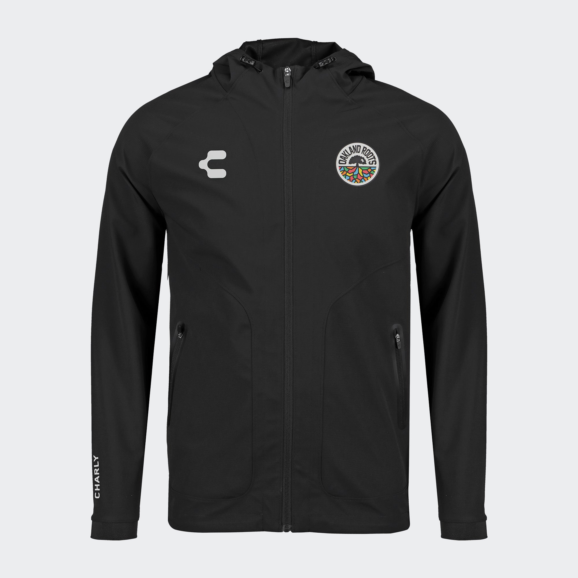 Black Oakland Roots Jacket for Men Charly Sport Gear