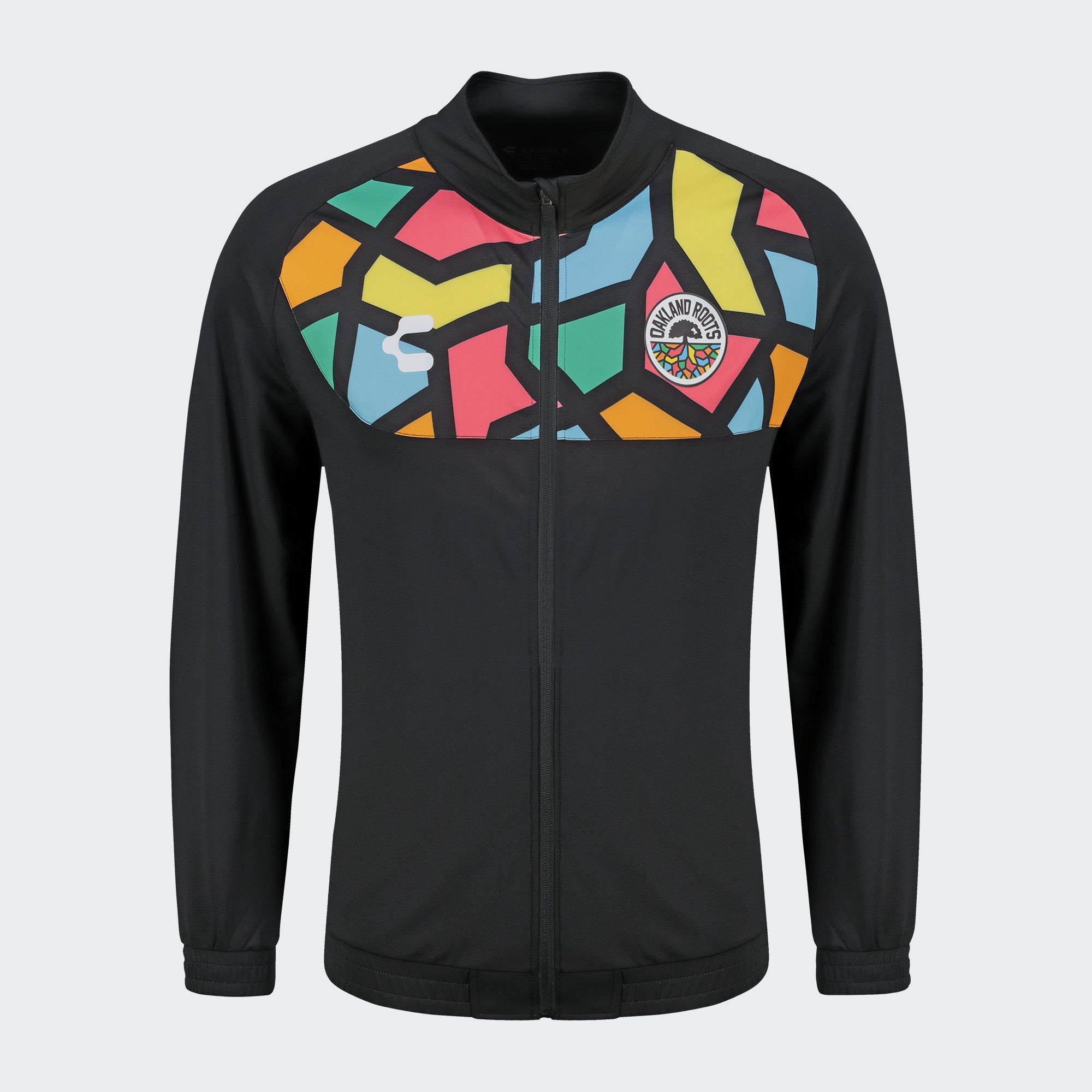 Black Multicolor Oakland Roots Jacket for Men Charly Sport Gear
