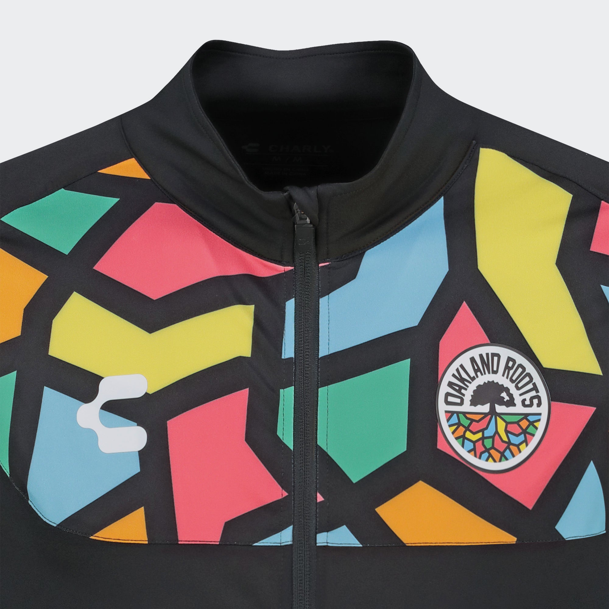 Black Multicolor Oakland Roots Jacket for Men Charly Sport Gear