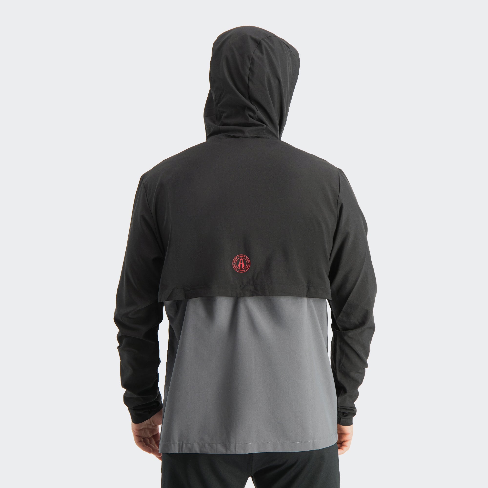 Black Gray Atlas 25-26 Windbreaker for Men Charly Sport Soccer Gear