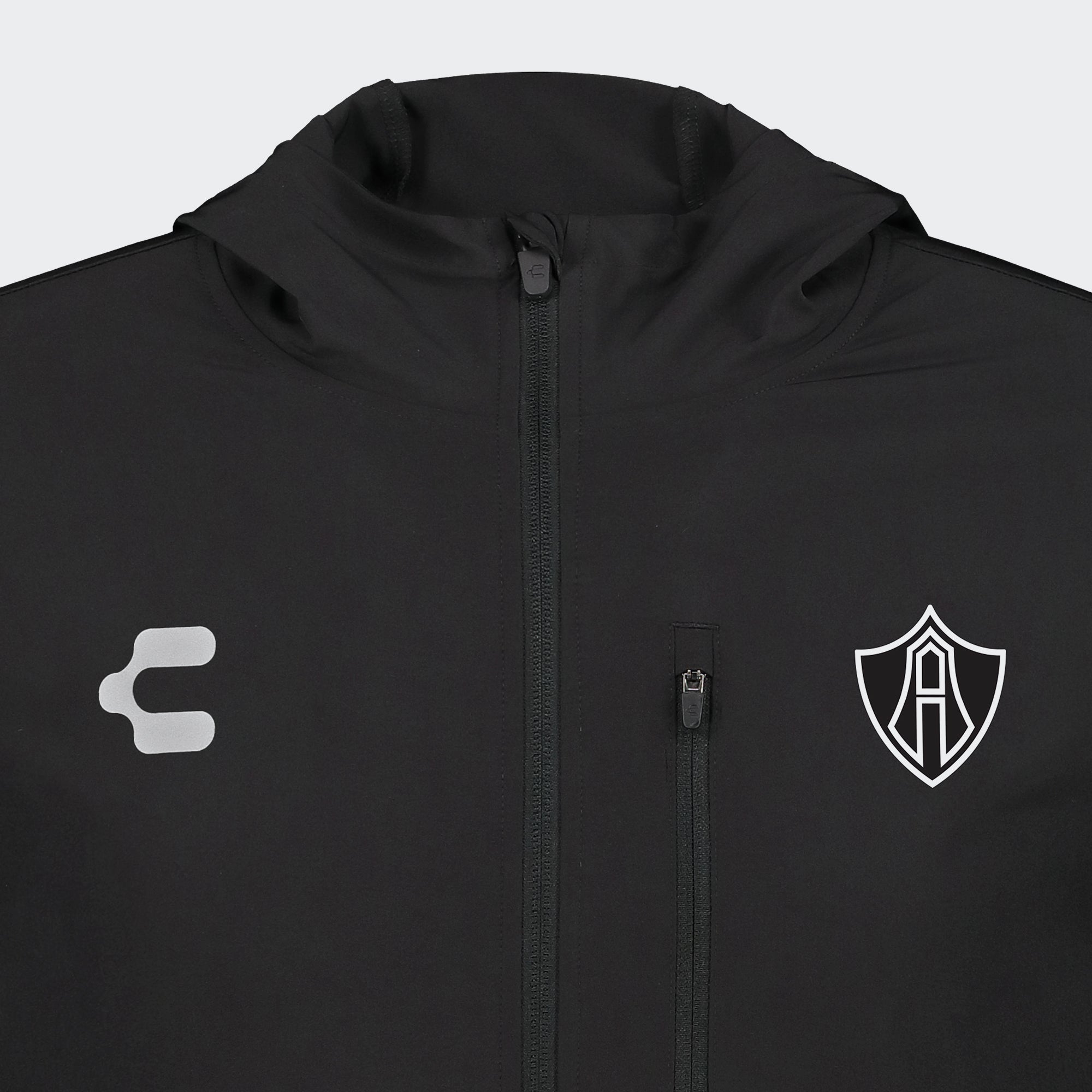 Black Gray Atlas 25-26 Windbreaker for Men Charly Sport Soccer Gear