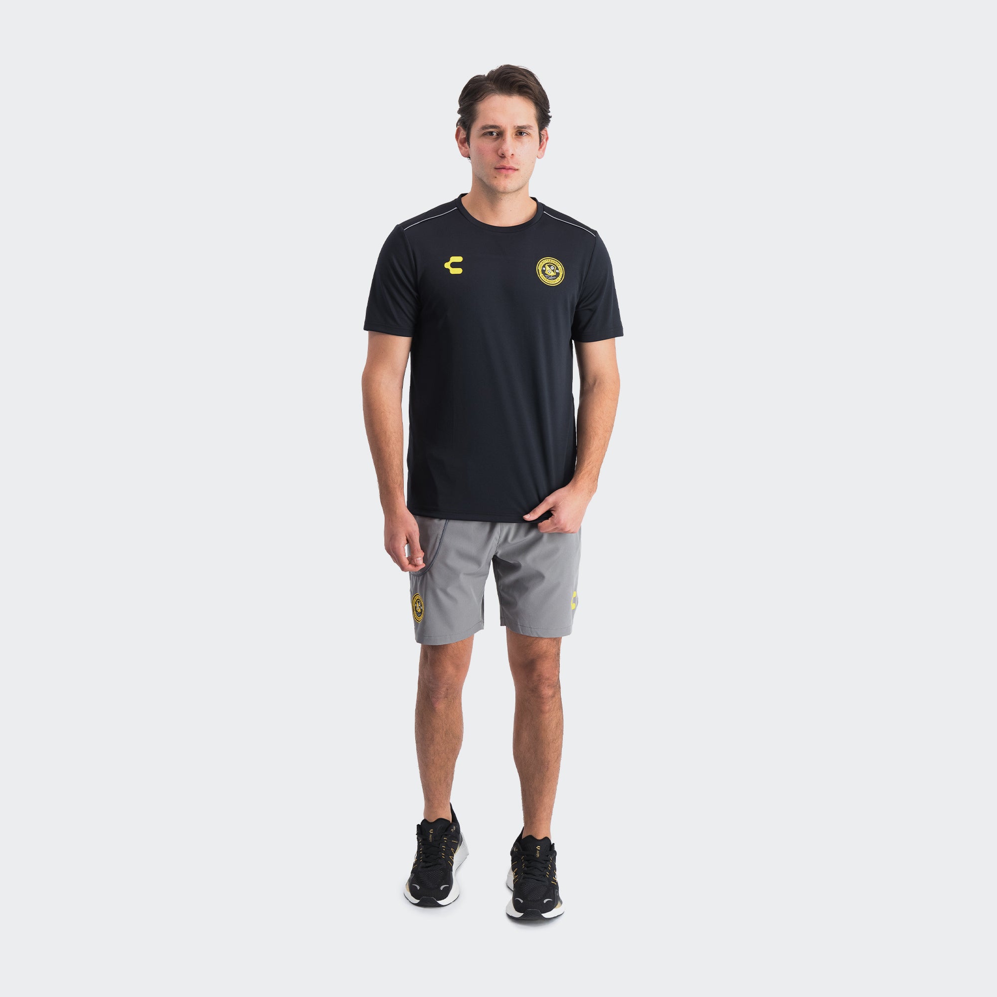 Black Yellow Pittsburgh T-Shirt for Men Charly Sport Gear