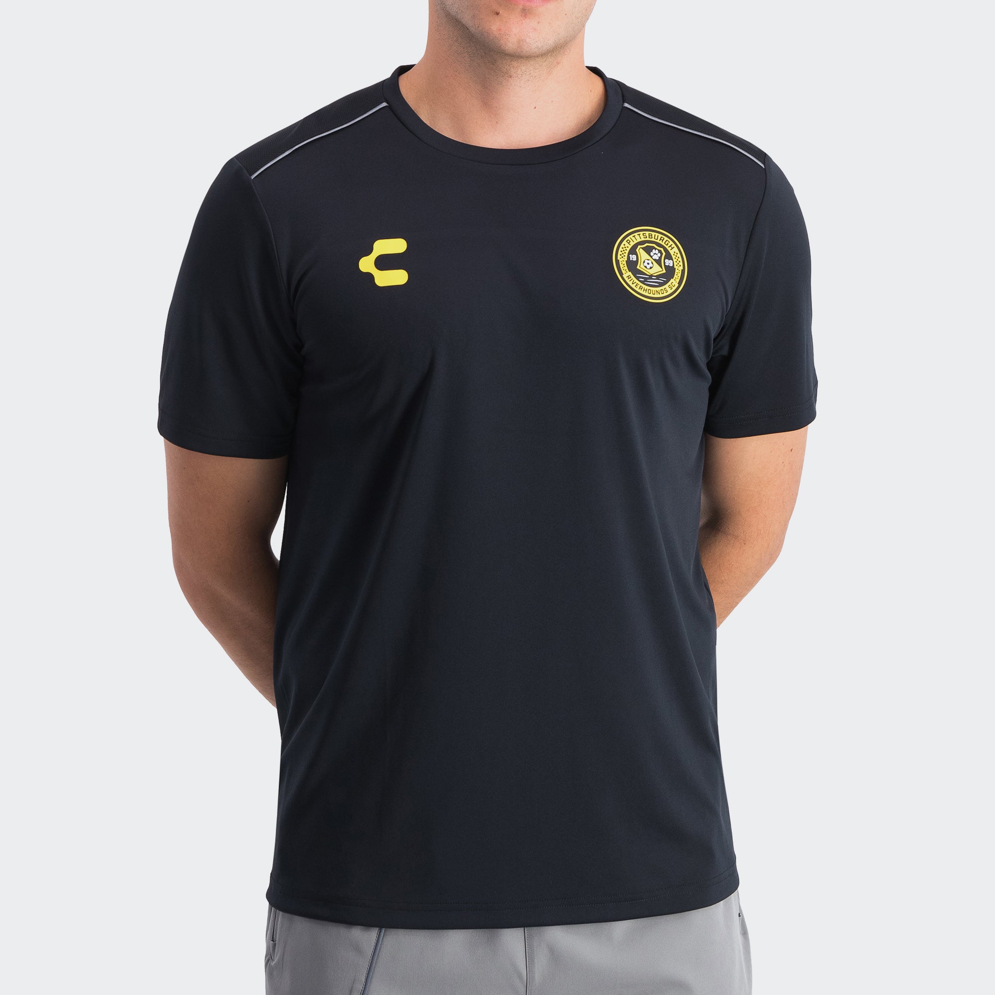 Black Yellow Pittsburgh T-Shirt for Men Charly Sport Gear