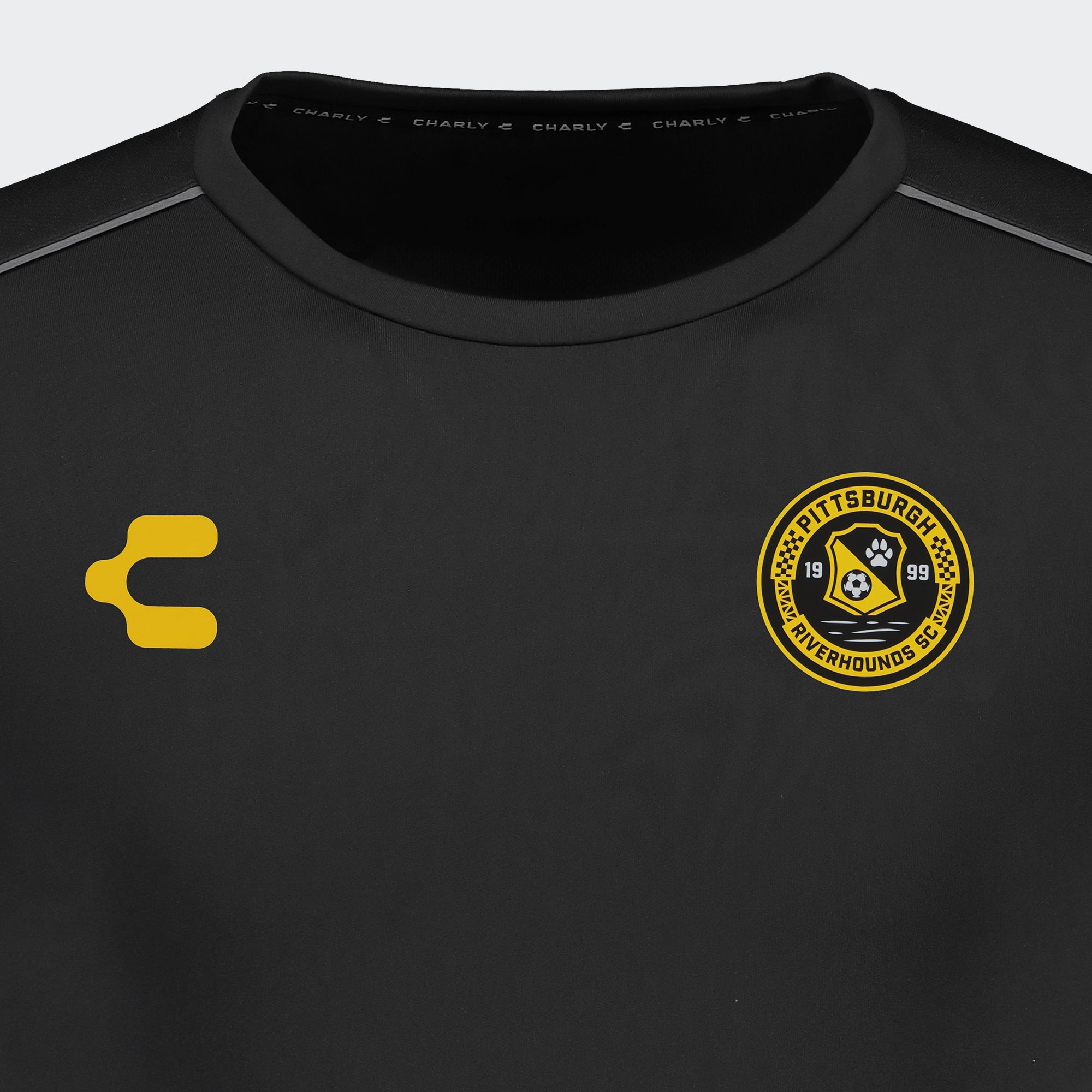 Black Yellow Pittsburgh T-Shirt for Men Charly Sport Gear