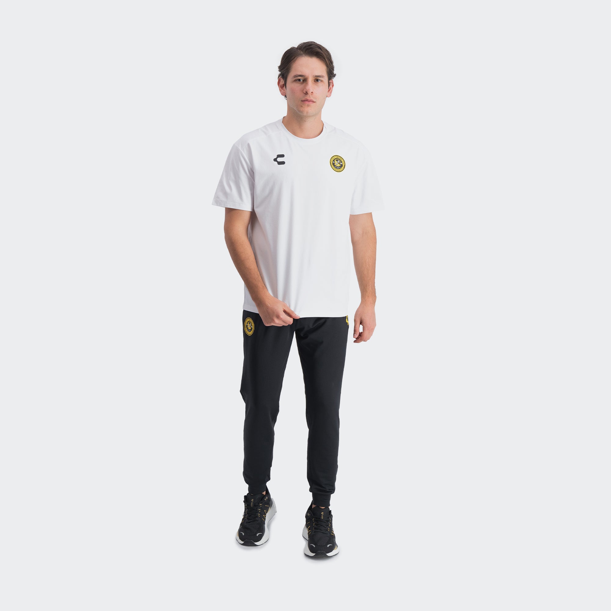 White Yellow Pittsburgh T-Shirt for Men Charly Sport Gear