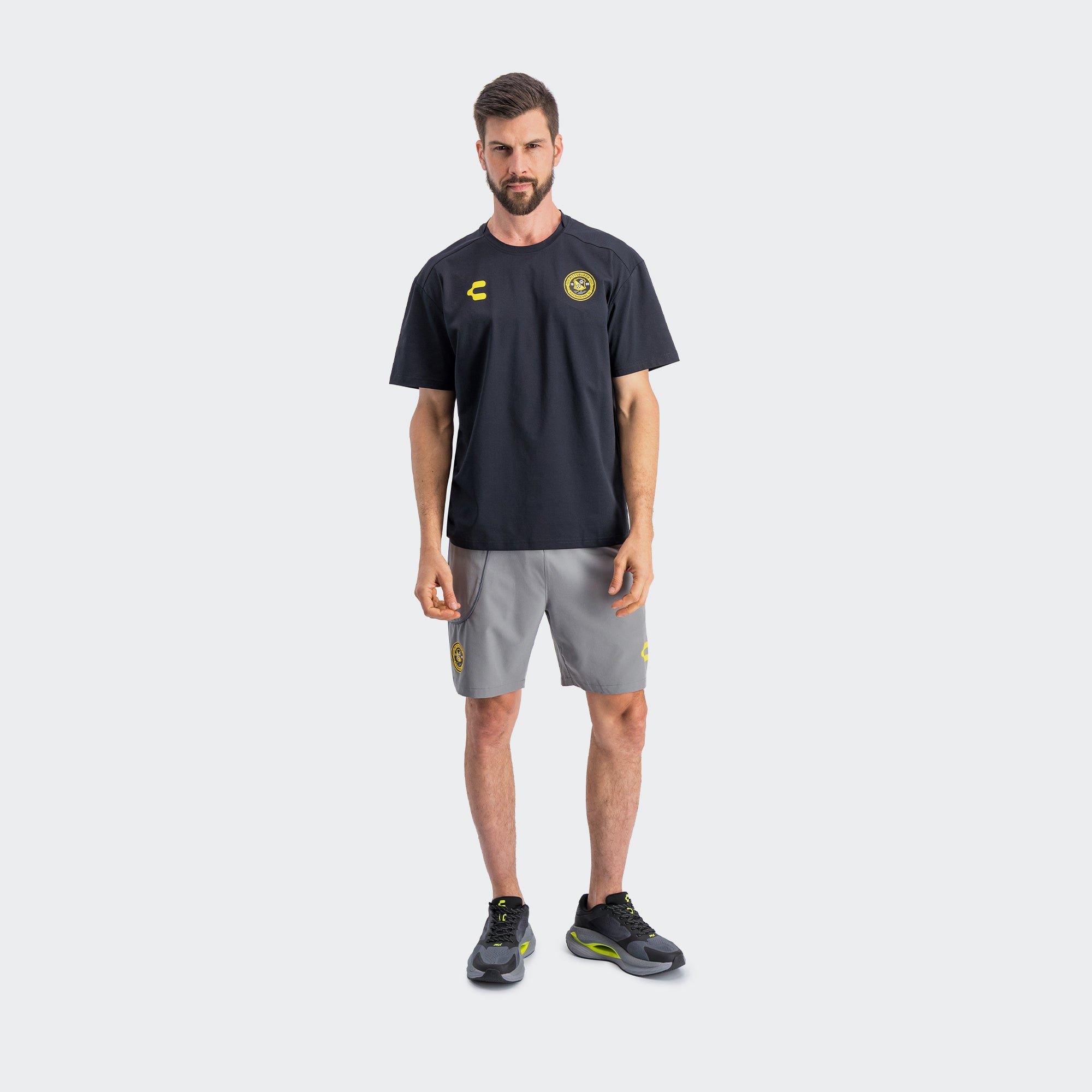 Black Yellow Pittsburgh T-Shirt for Men Charly Sport Gear