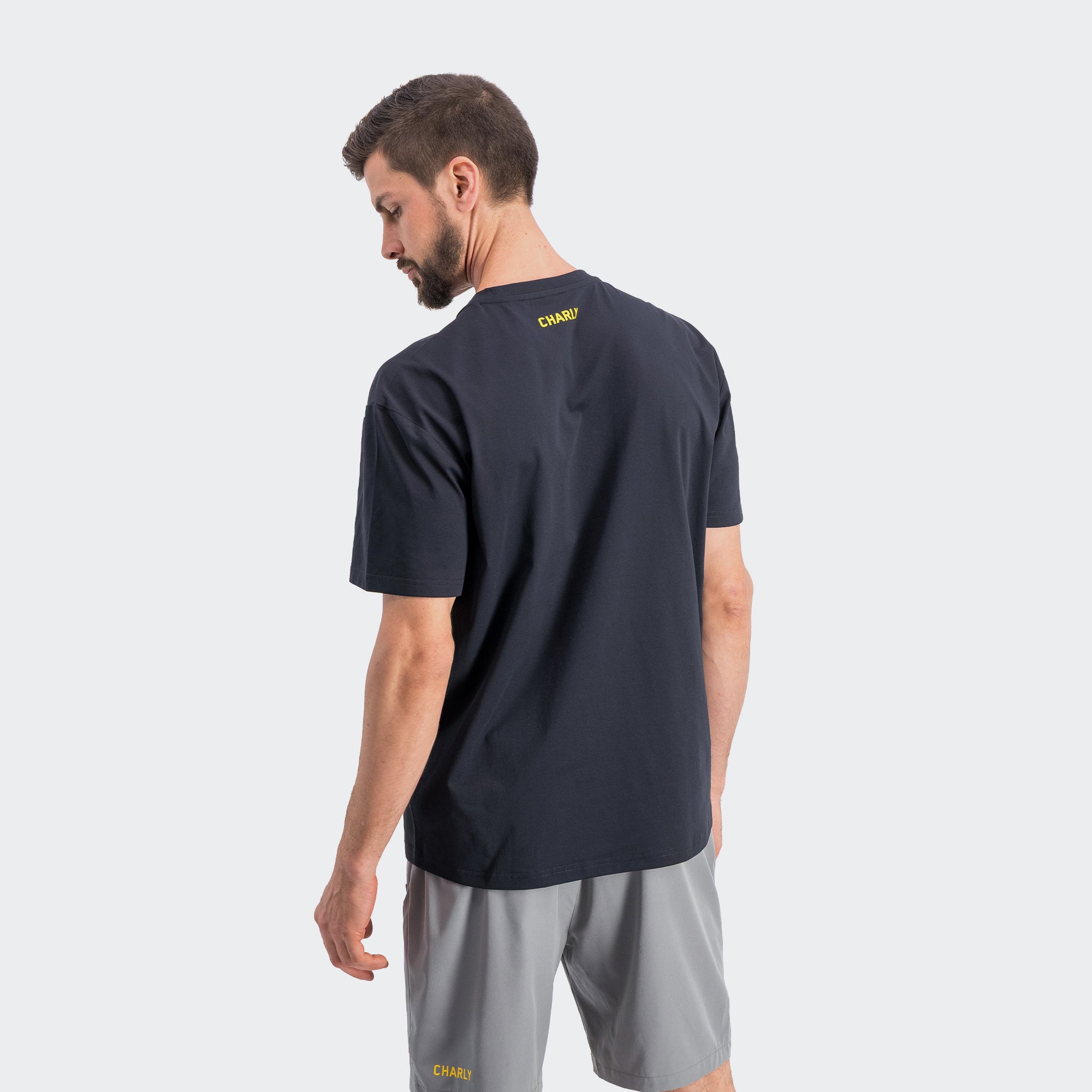 Black Yellow Pittsburgh T-Shirt for Men Charly Sport Gear