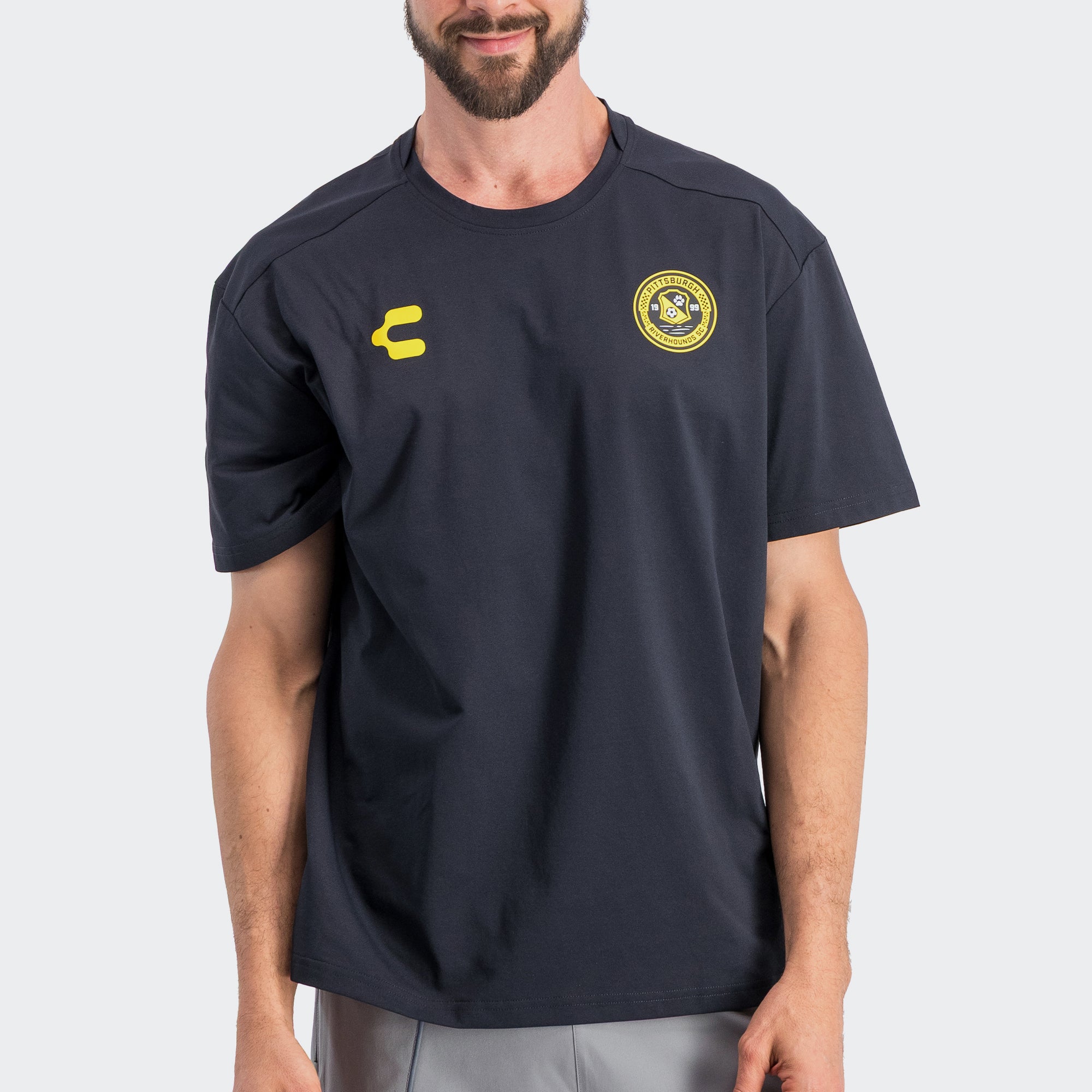 Black Yellow Pittsburgh T-Shirt for Men Charly Sport Gear