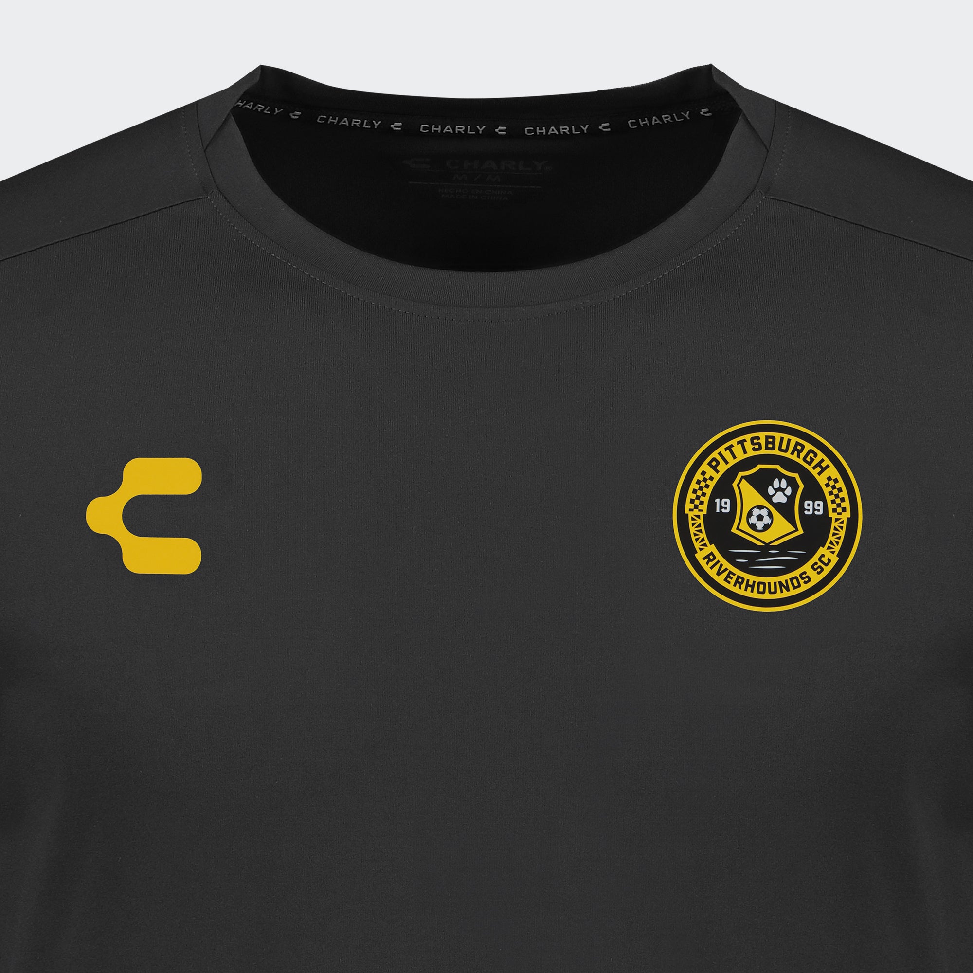 Black Yellow Pittsburgh T-Shirt for Men Charly Sport Gear