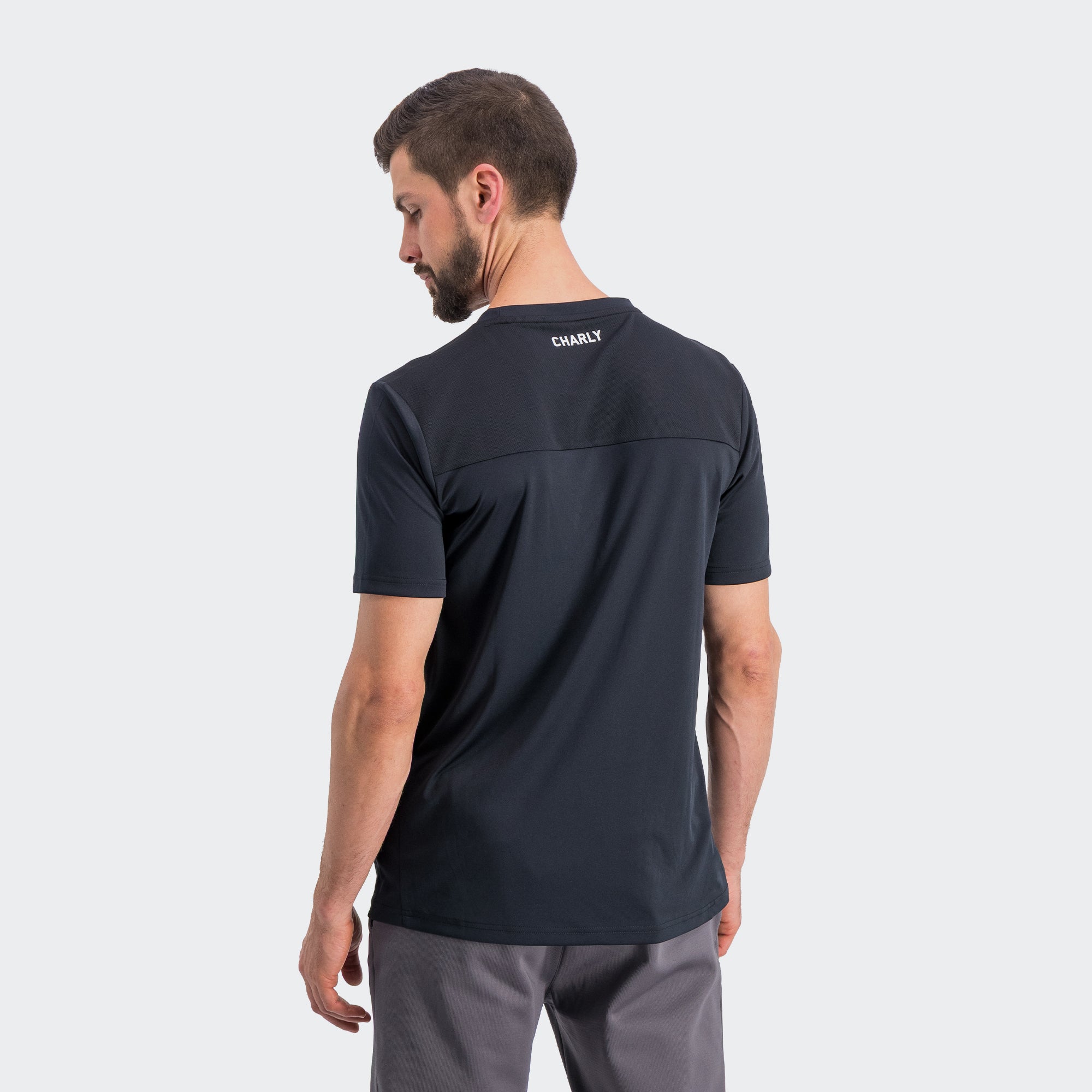 Black Oakland Roots T-Shirt for Men Charly Sport Gear