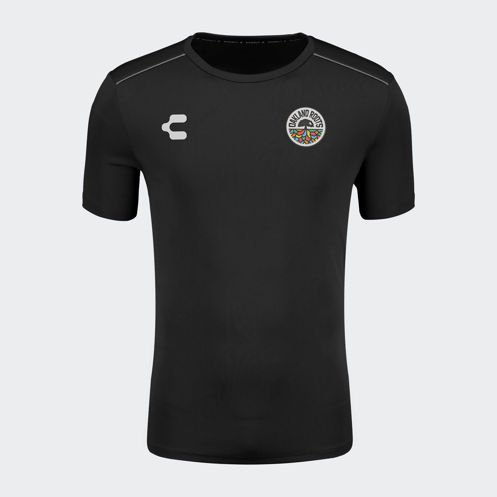 Black Oakland Roots T-Shirt for Men Charly Sport Gear