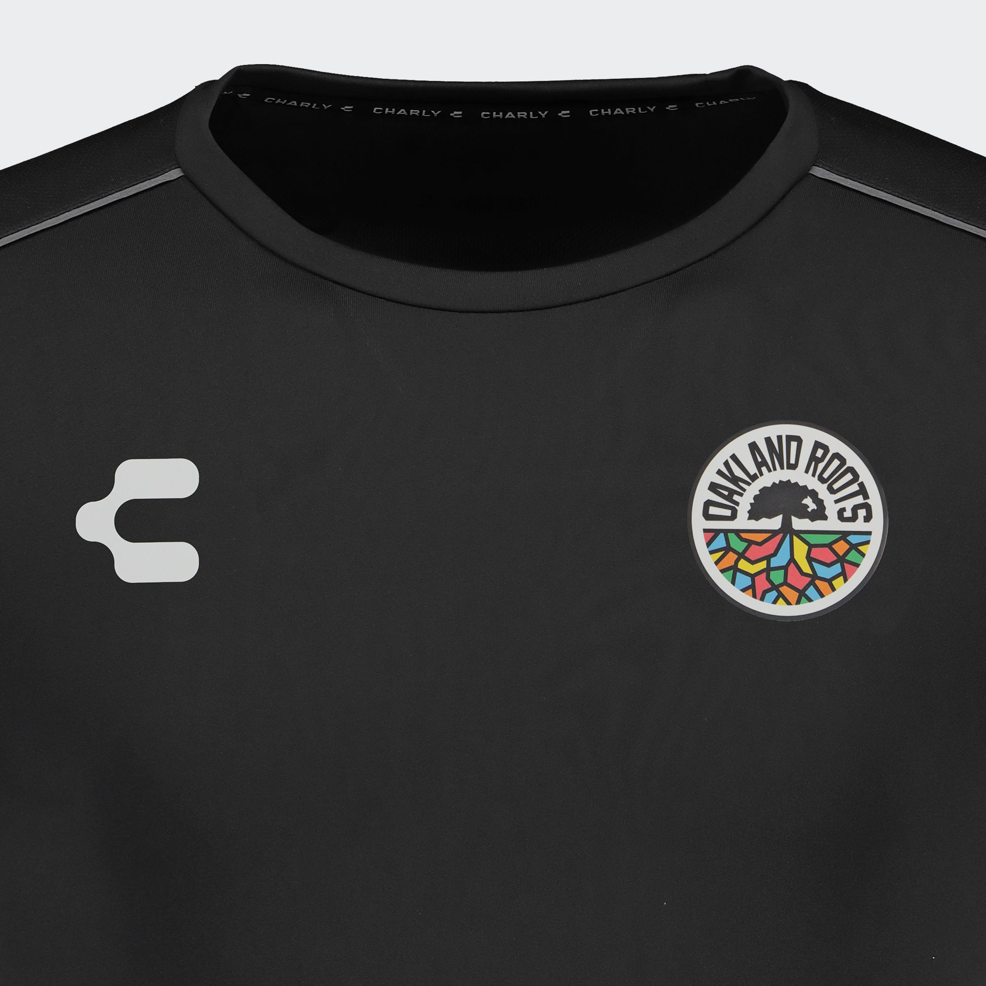 Black Oakland Roots T-Shirt for Men Charly Sport Gear