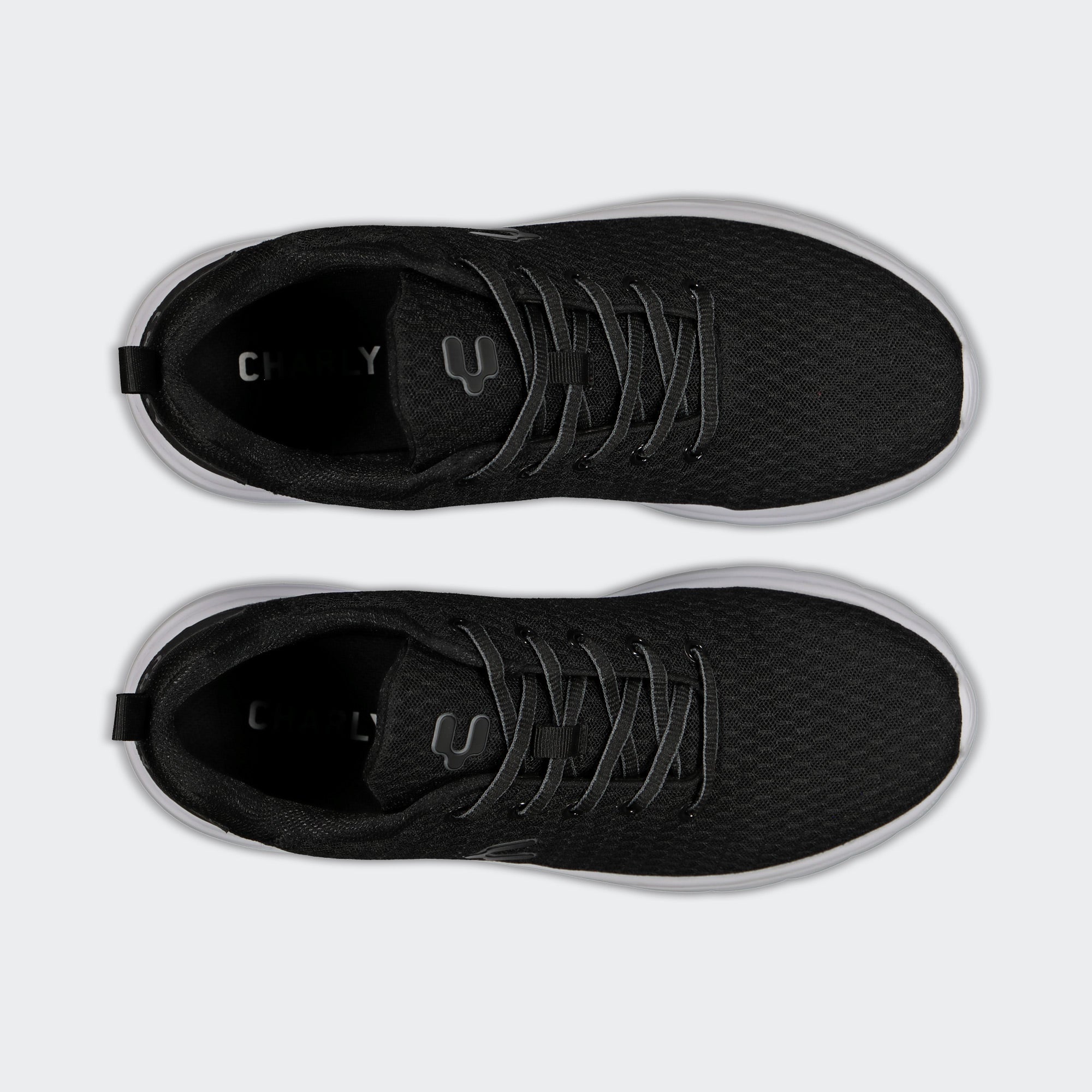 Black White Sport Running Road Casual Shoes for Men Charly Advance