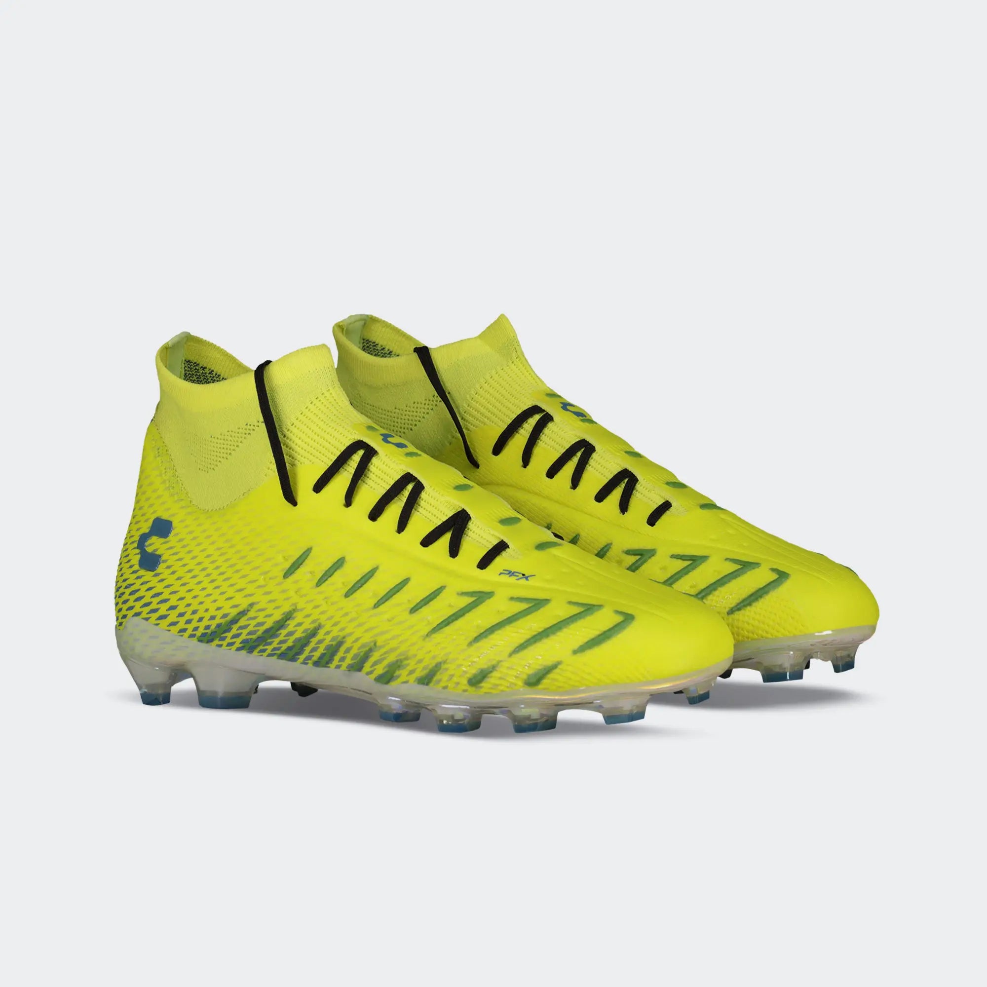 Yellow Blue Soccer Cleats for Men Charly Zinetik PFX HI Sport