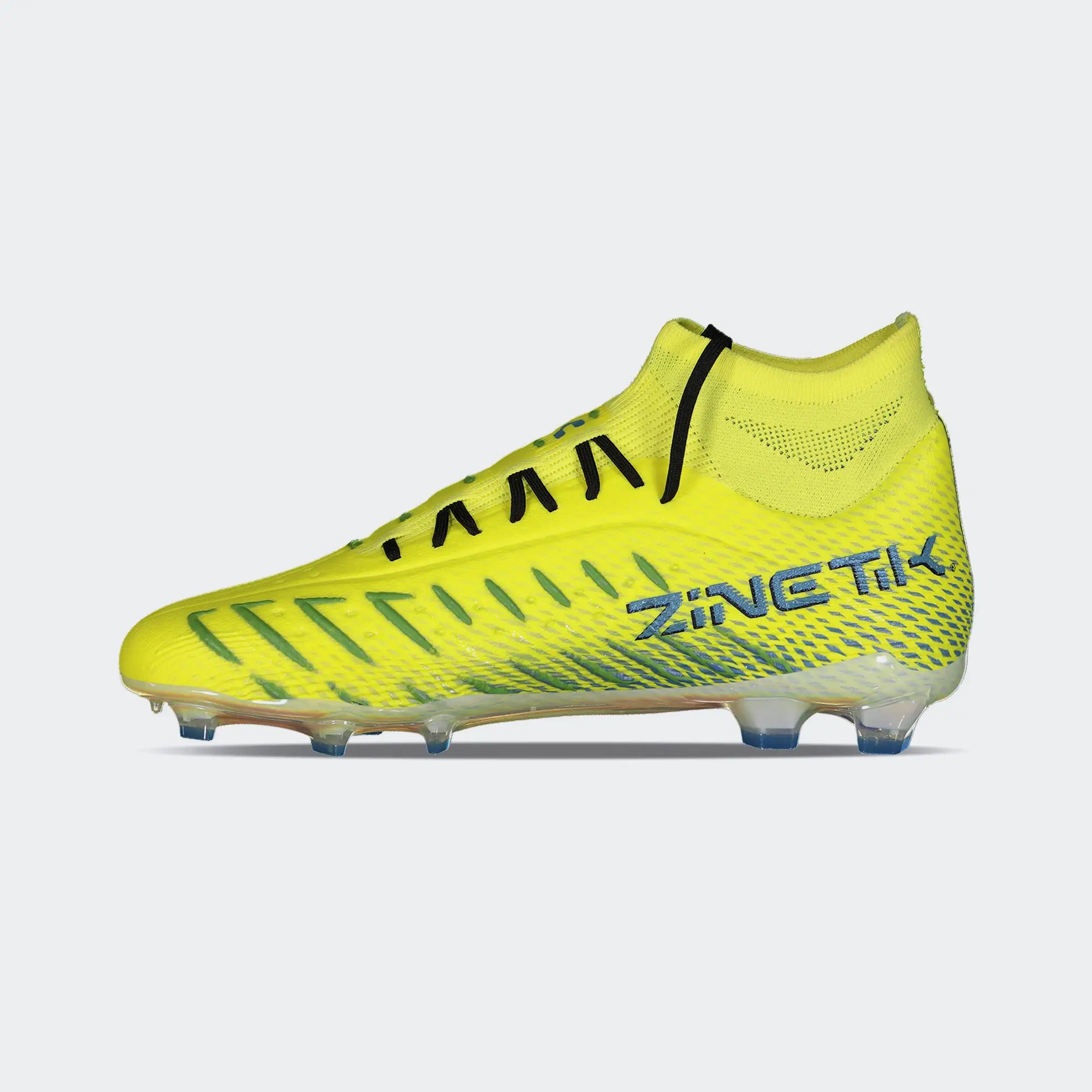 Yellow Blue Soccer Cleats for Men Charly Zinetik PFX HI Sport
