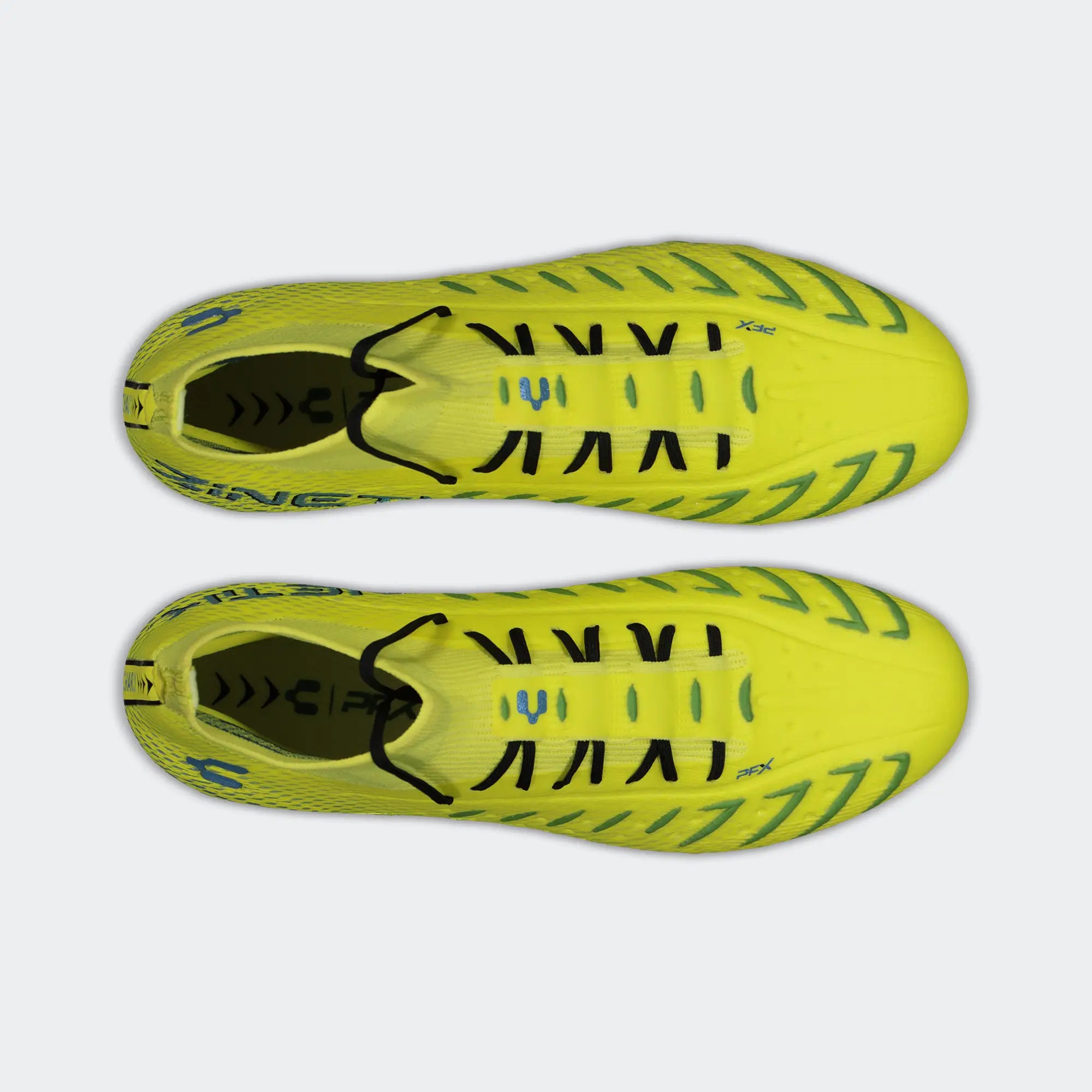 Yellow Blue Soccer Cleats for Men Charly Zinetik PFX HI Sport