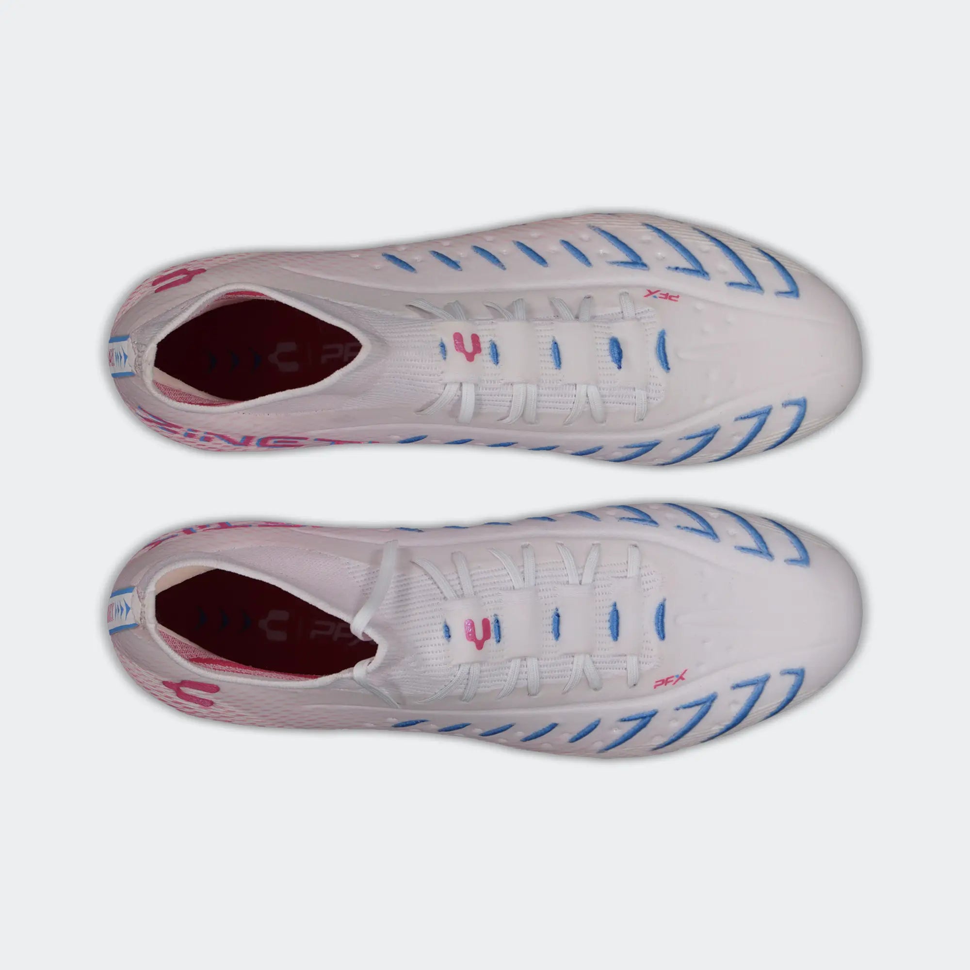 White Fuchsia Soccer Cleats for Men Charly Zinetik PFX HI Sport